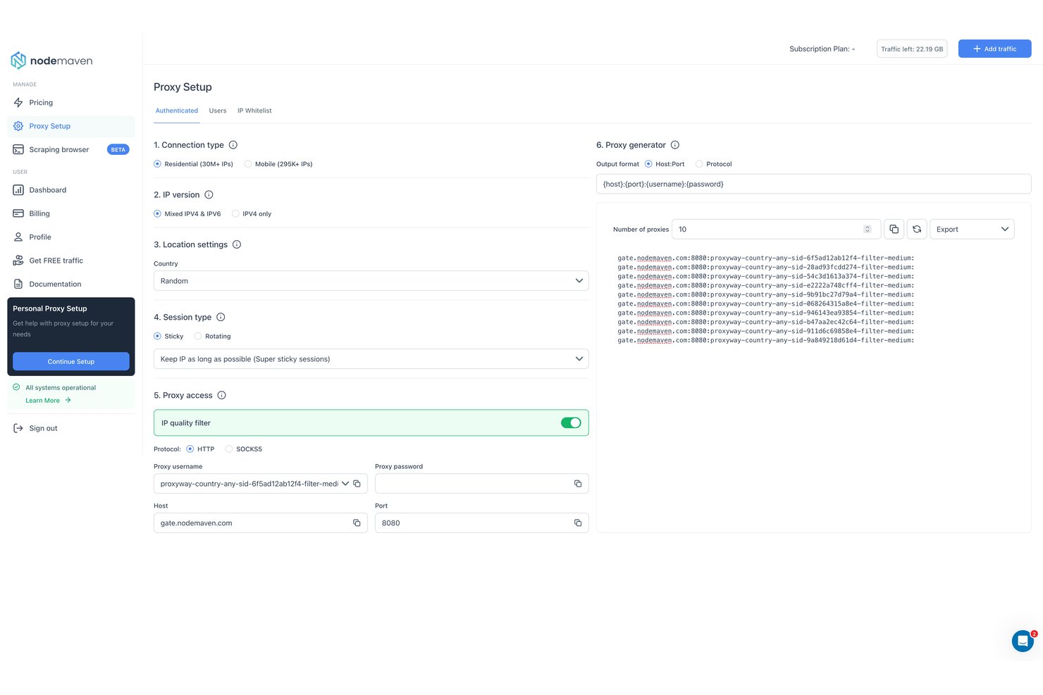 NodeMaven screenshot - 10 Best Residential Proxy Providers in 2026