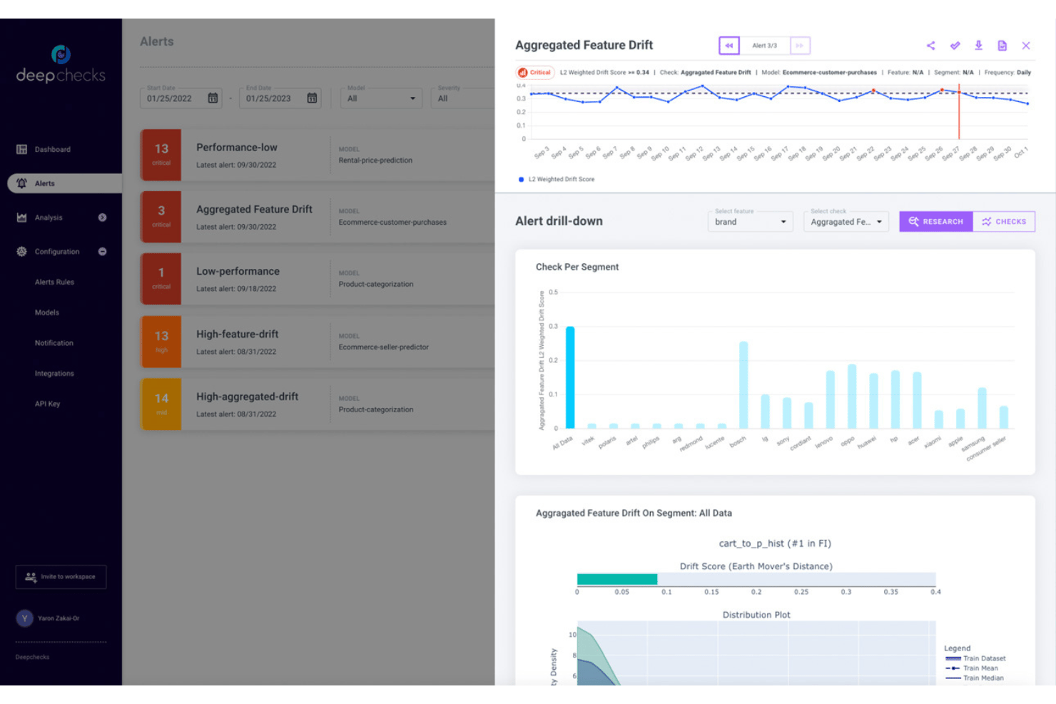 Deepchecks screenshot - Die 10 besten Tools zur Überwachung von ML-Modellen im Jahr 2026