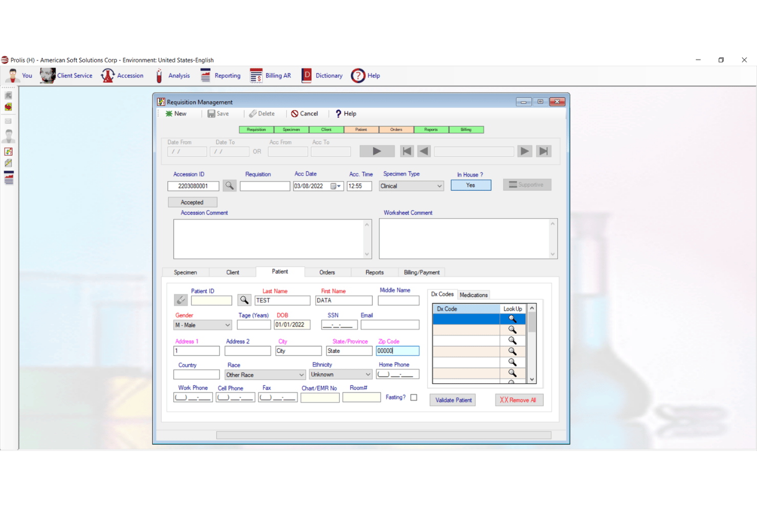 Prolis LIS screenshot - 10 Meilleurs Logiciels de Facturation de Laboratoire en 2026