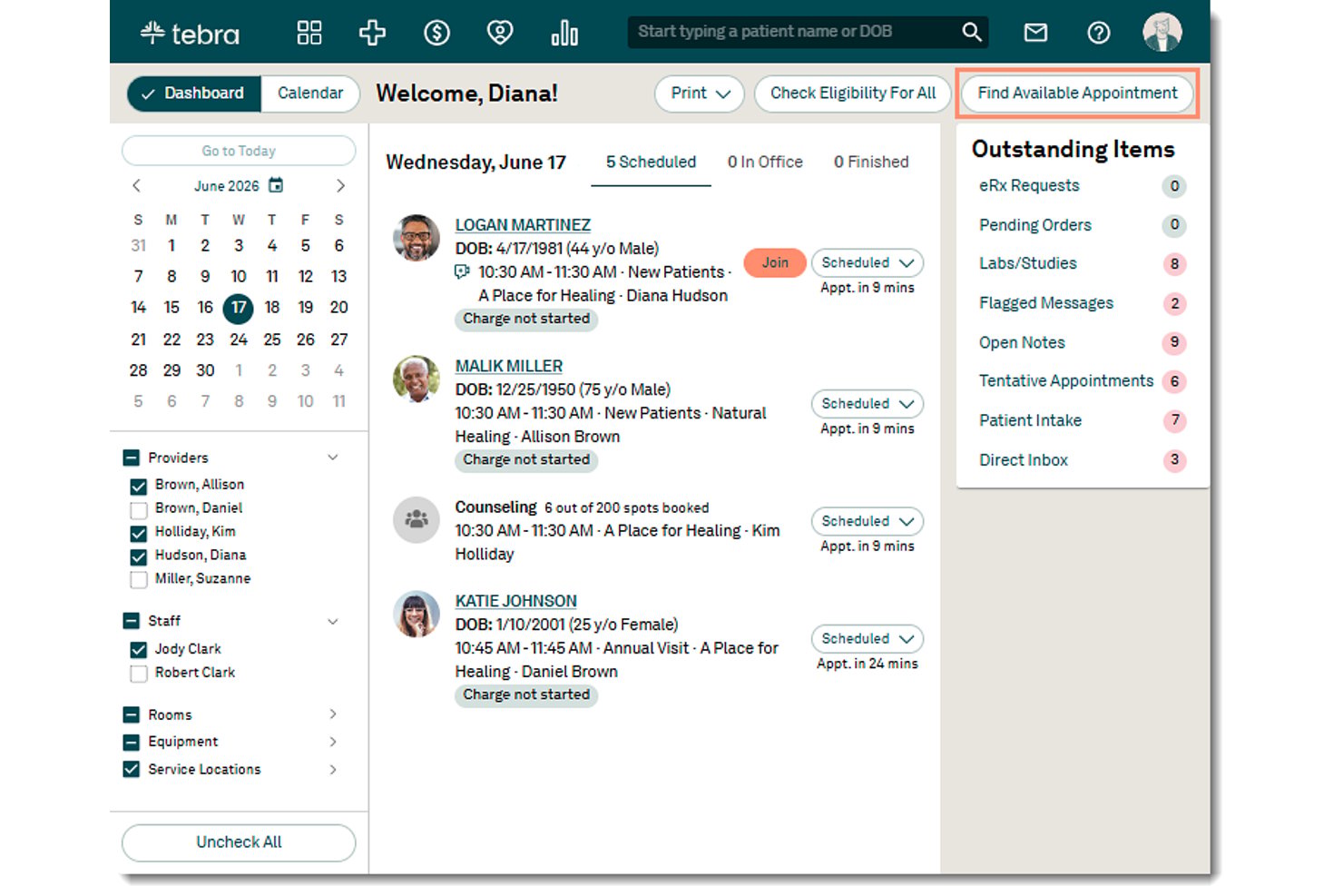 Tebra screenshot - 10 Best Appointment Management Software Of 2026