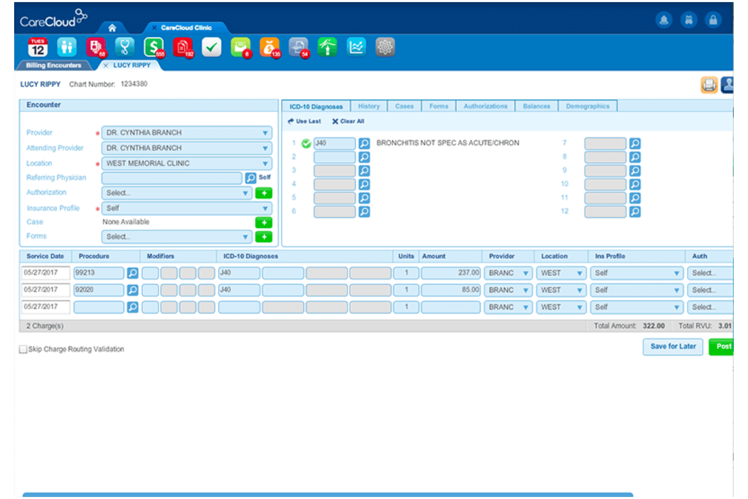 AdvancedMD screenshot - 10 meilleurs logiciels de facturation pour la médecine familiale en 2026