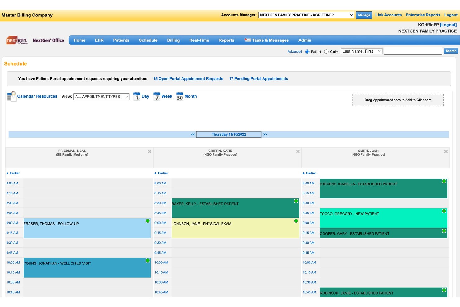 NextGen Office screenshot - 10 meilleurs logiciels de facturation pour la médecine familiale en 2026