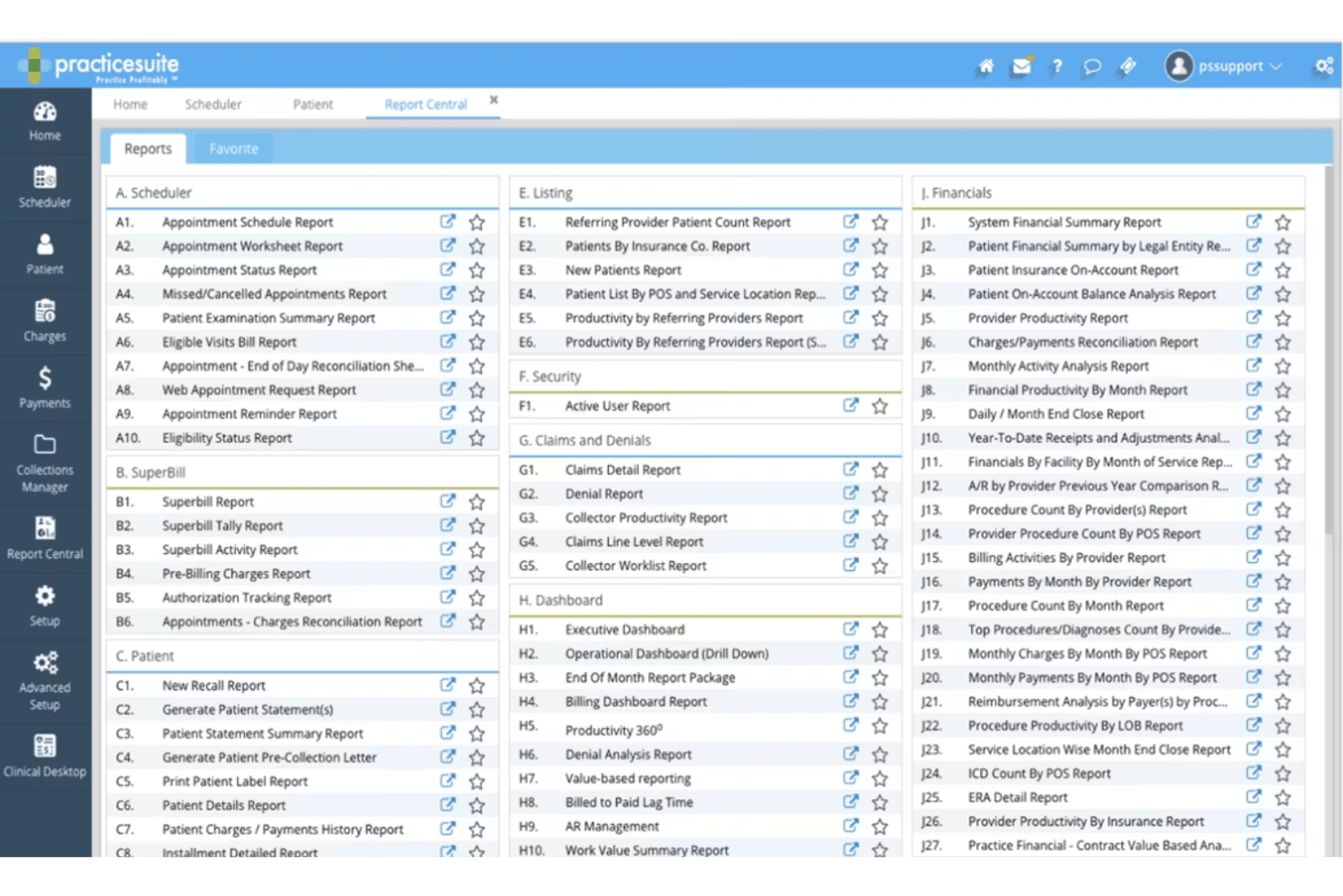 PracticeSuite screenshot - 10 meilleurs logiciels intégrés de facturation médicale en 2026