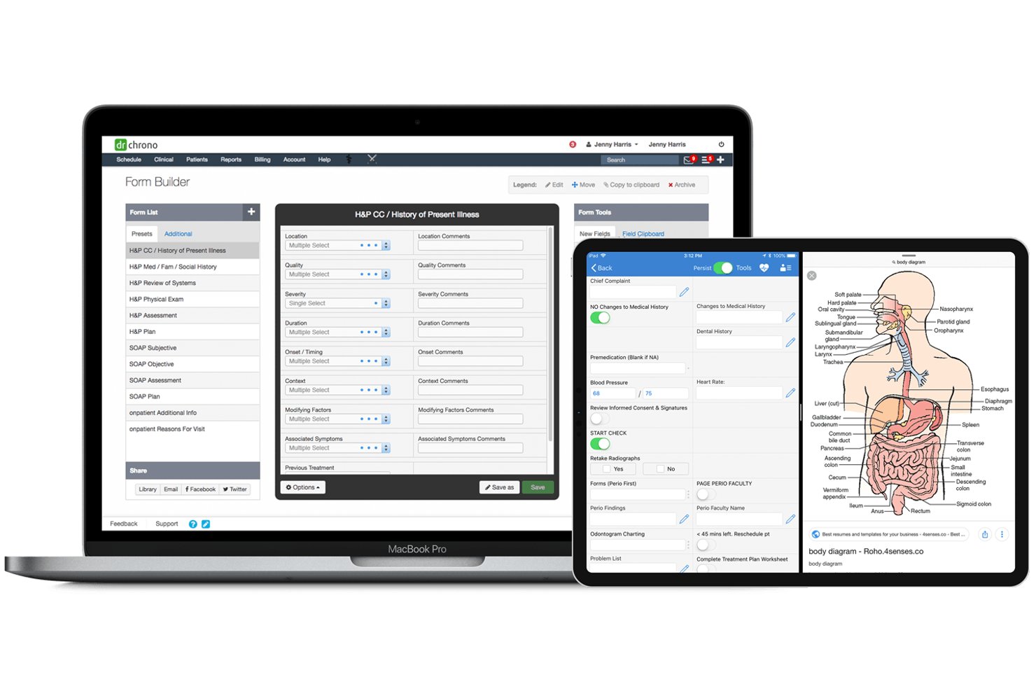 DrChrono screenshot - Les 10 meilleurs logiciels de facturation en cardiologie en 2026