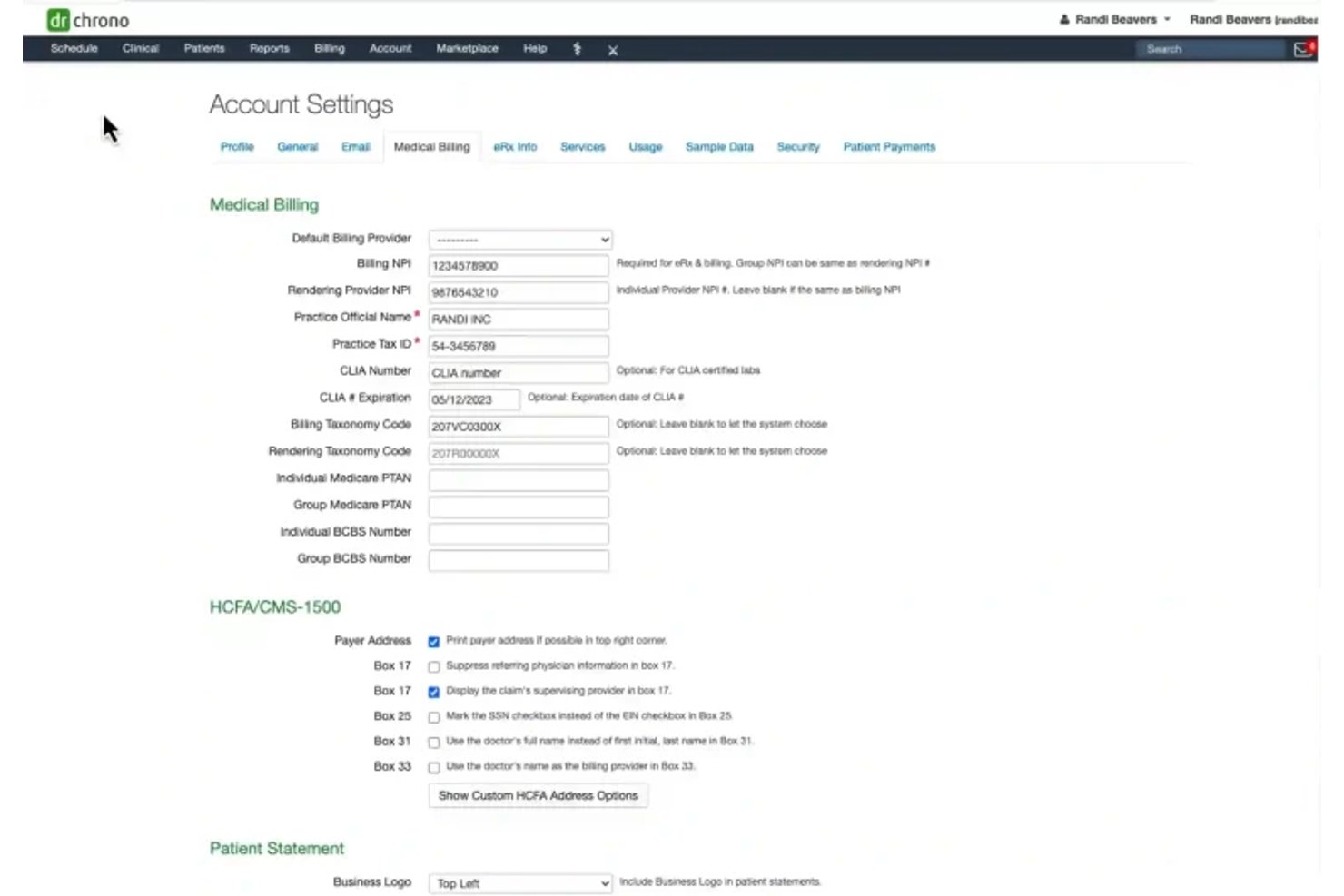 DrChrono screenshot - 10 meilleurs logiciels automatisés de facturation médicale en 2026