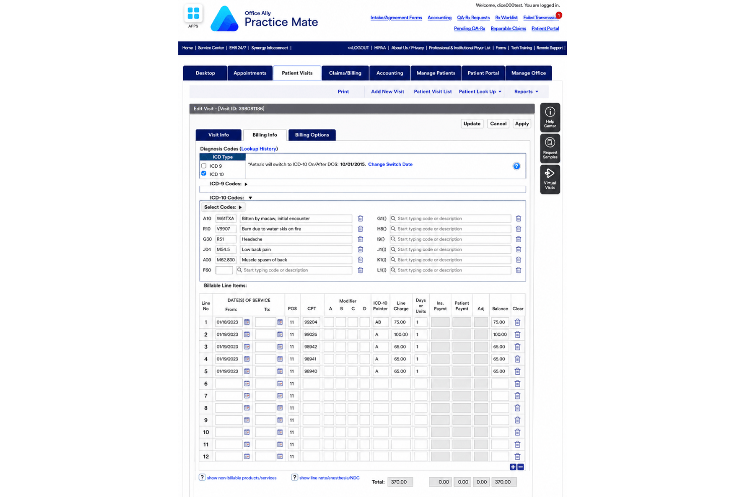 Office Ally Practice Mate screenshot - 10 Best Affordable Medical Billing Software in 2026