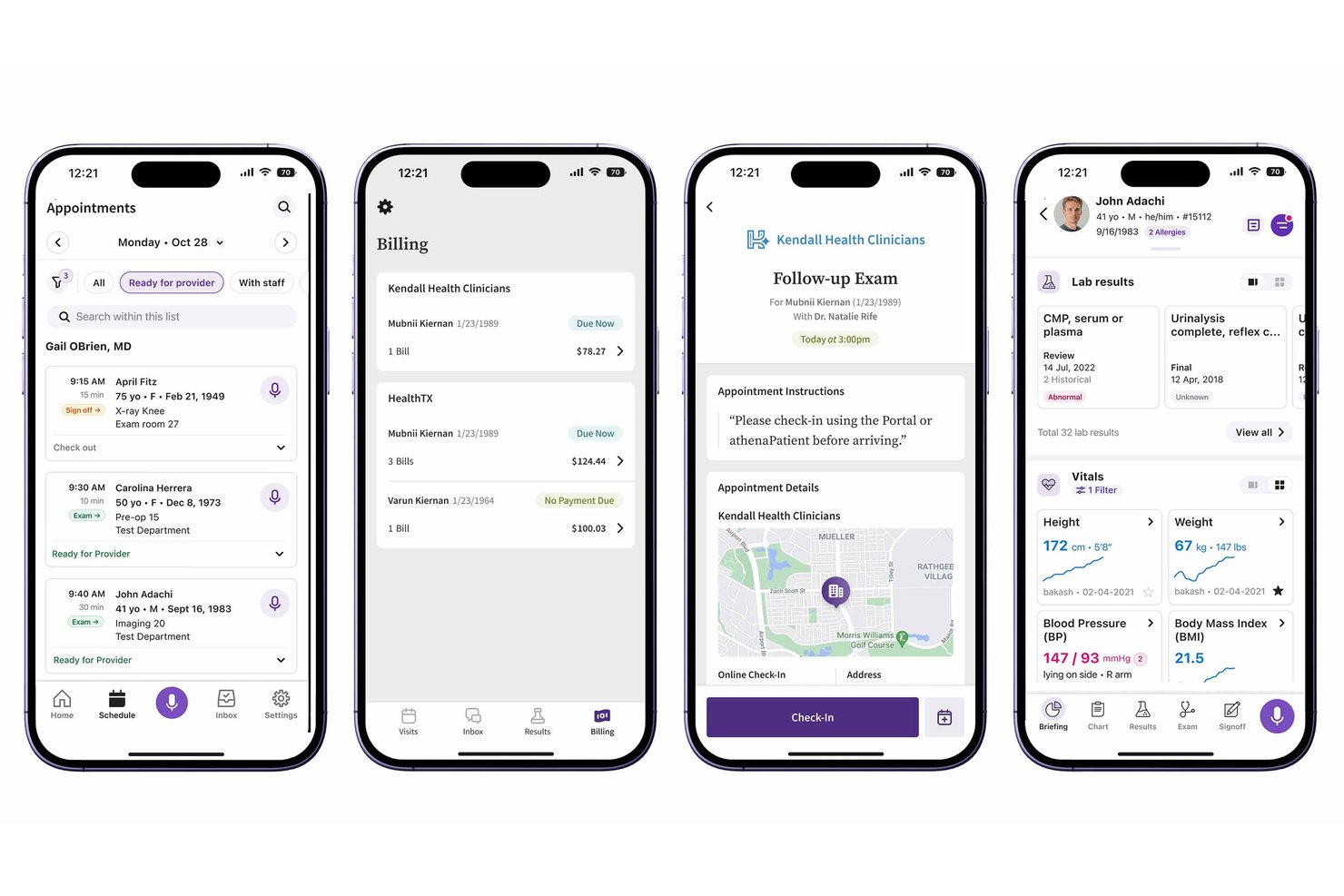 athenahealth (athenaOne) screenshot - 10 meilleurs logiciels de facturation pour les centres de chirurgie ambulatoire en 2026