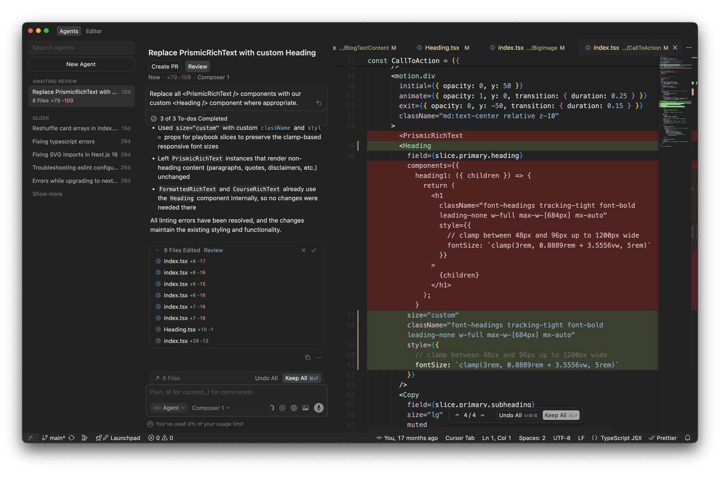 Cursor screenshot - 10 Best AI Coding Tools in 2026