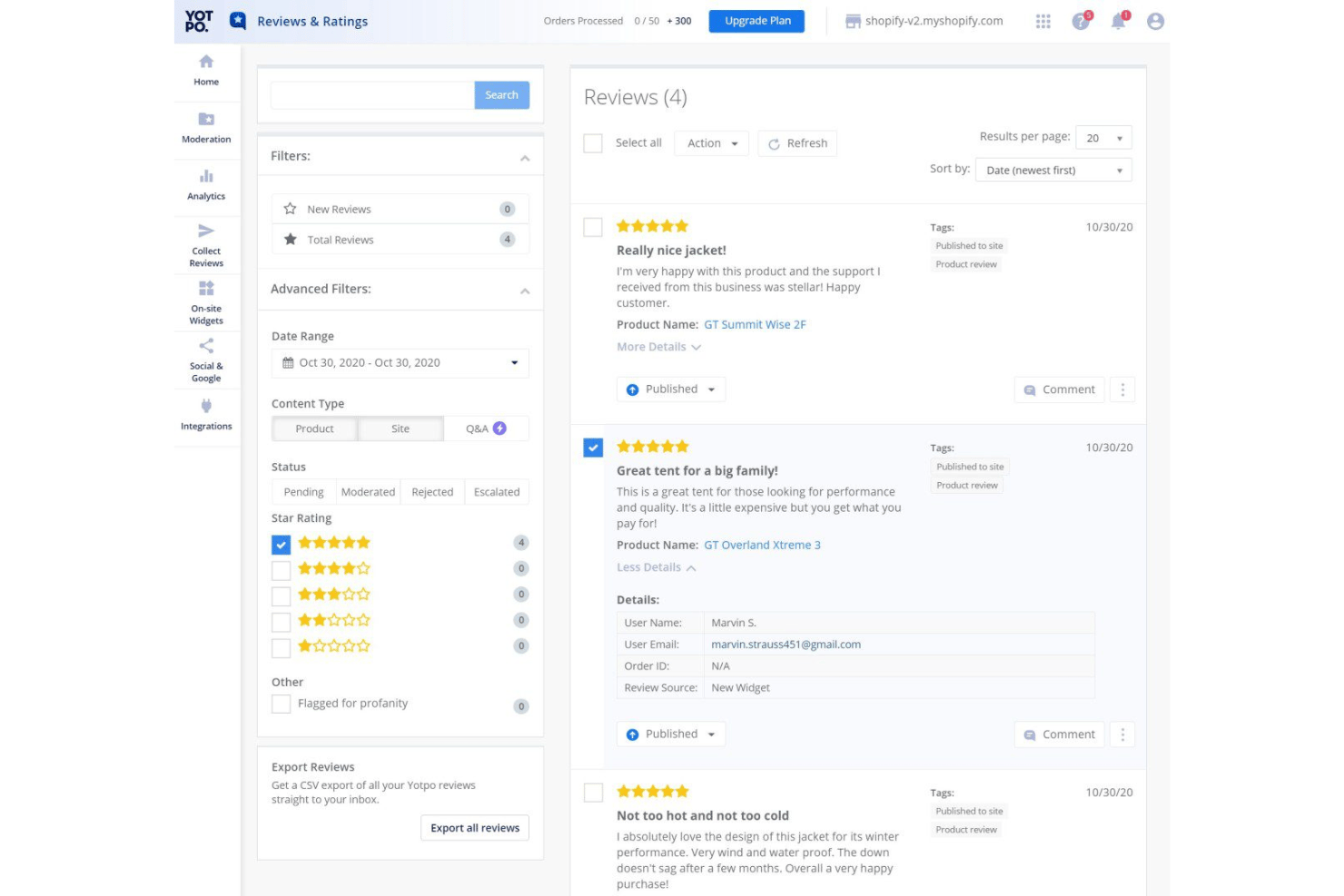 Yotpo screenshot - Les 10 Meilleurs Logiciels de Programmes de Fidélité pour le Commerce de Détail en 2026