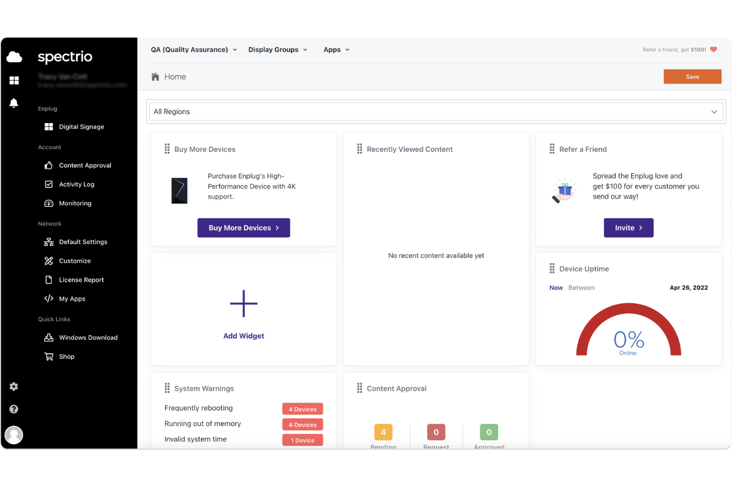 Spectrio screenshot - 10 Best Retail Digital Signage Software in 2026
