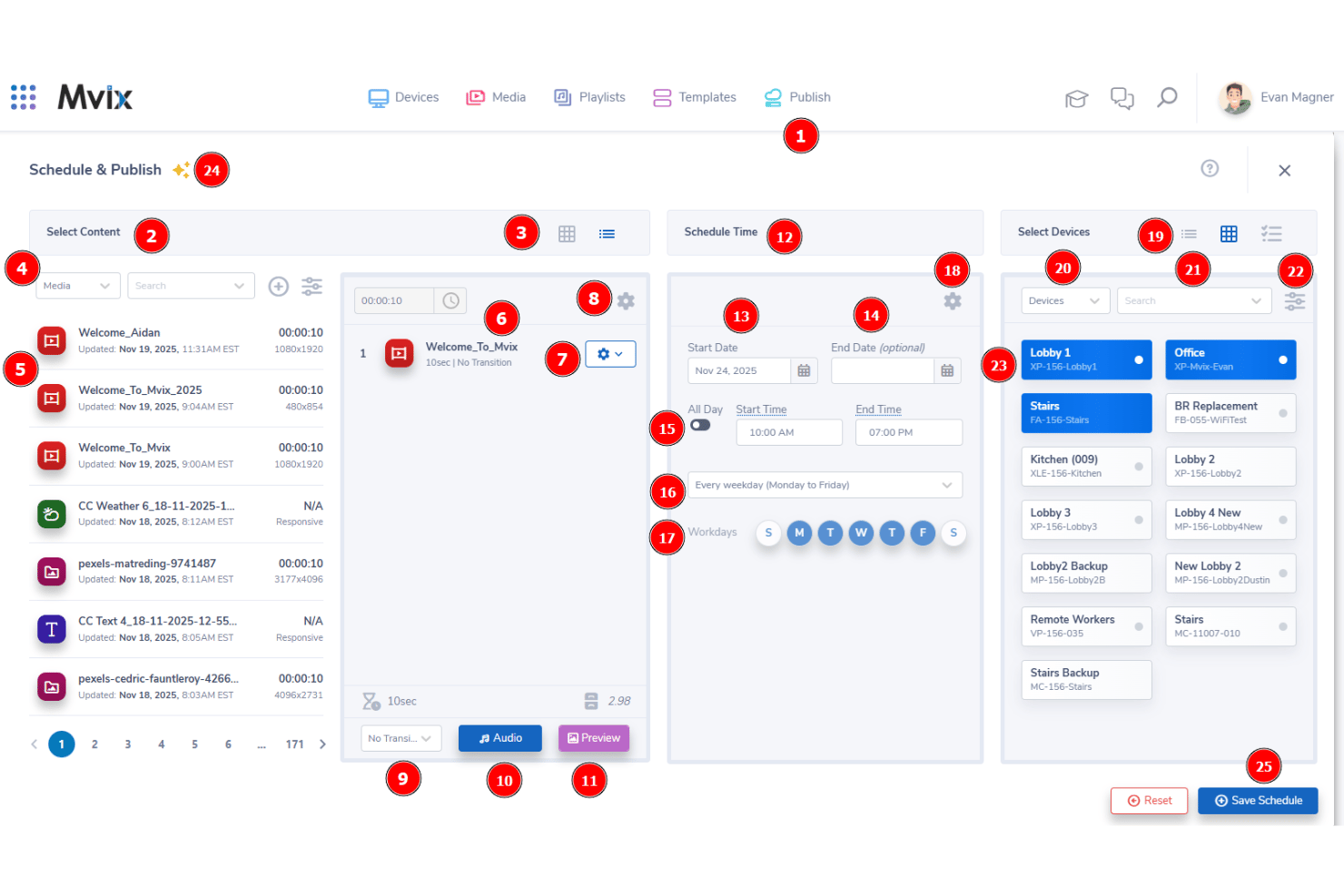 Mvix screenshot - 10 Best Retail Digital Signage Software in 2026