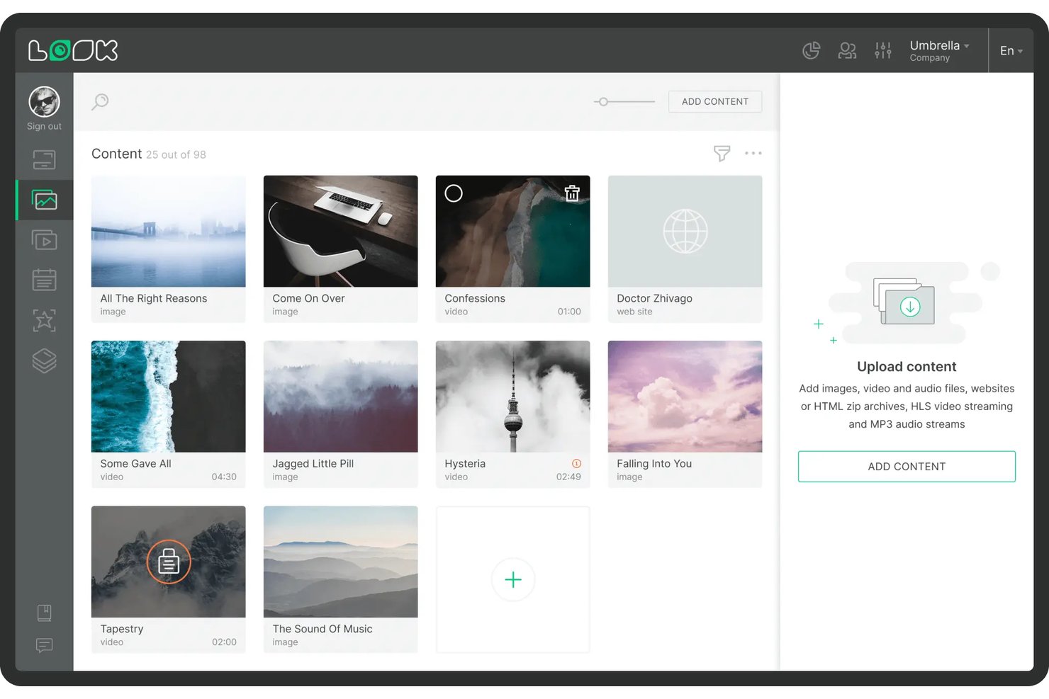 Look Digital Signage screenshot - 10 Best Retail Digital Signage Software in 2026
