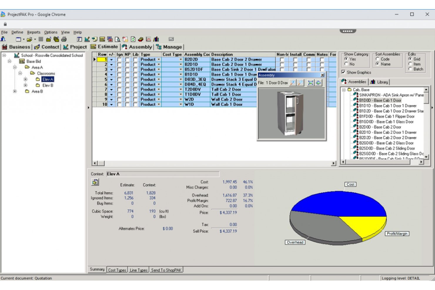 TradeSoft screenshot - 10 meilleurs logiciels de gestion d’atelier de menuiserie en 2026