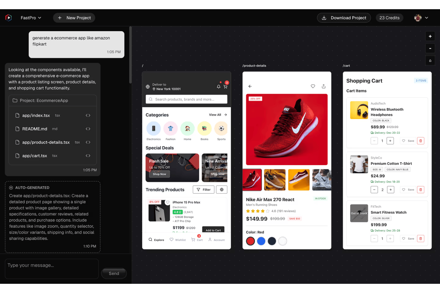 RapidNative screenshot - 10 Best AI App Builders in 2026