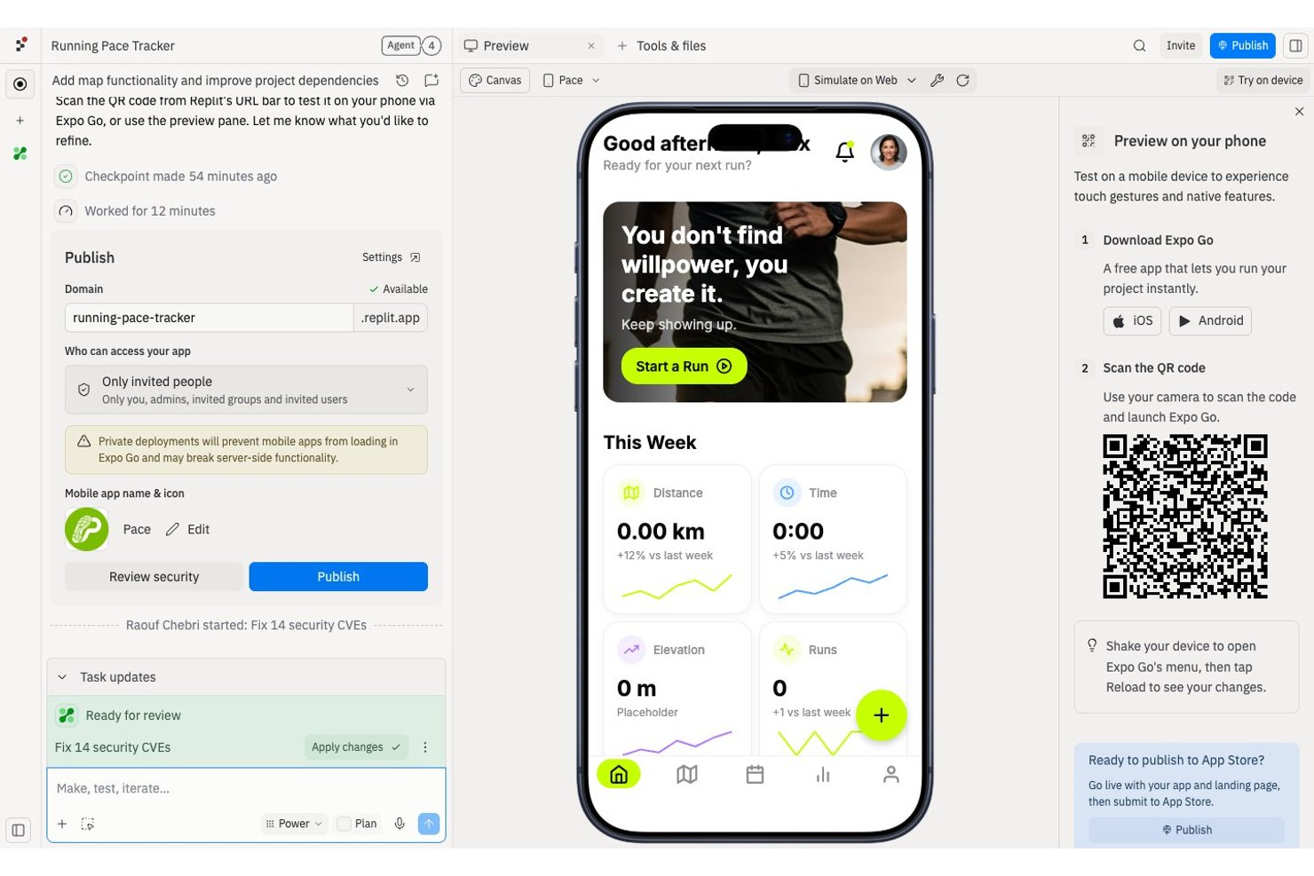 Replit screenshot - 10 Best AI App Builders in 2026