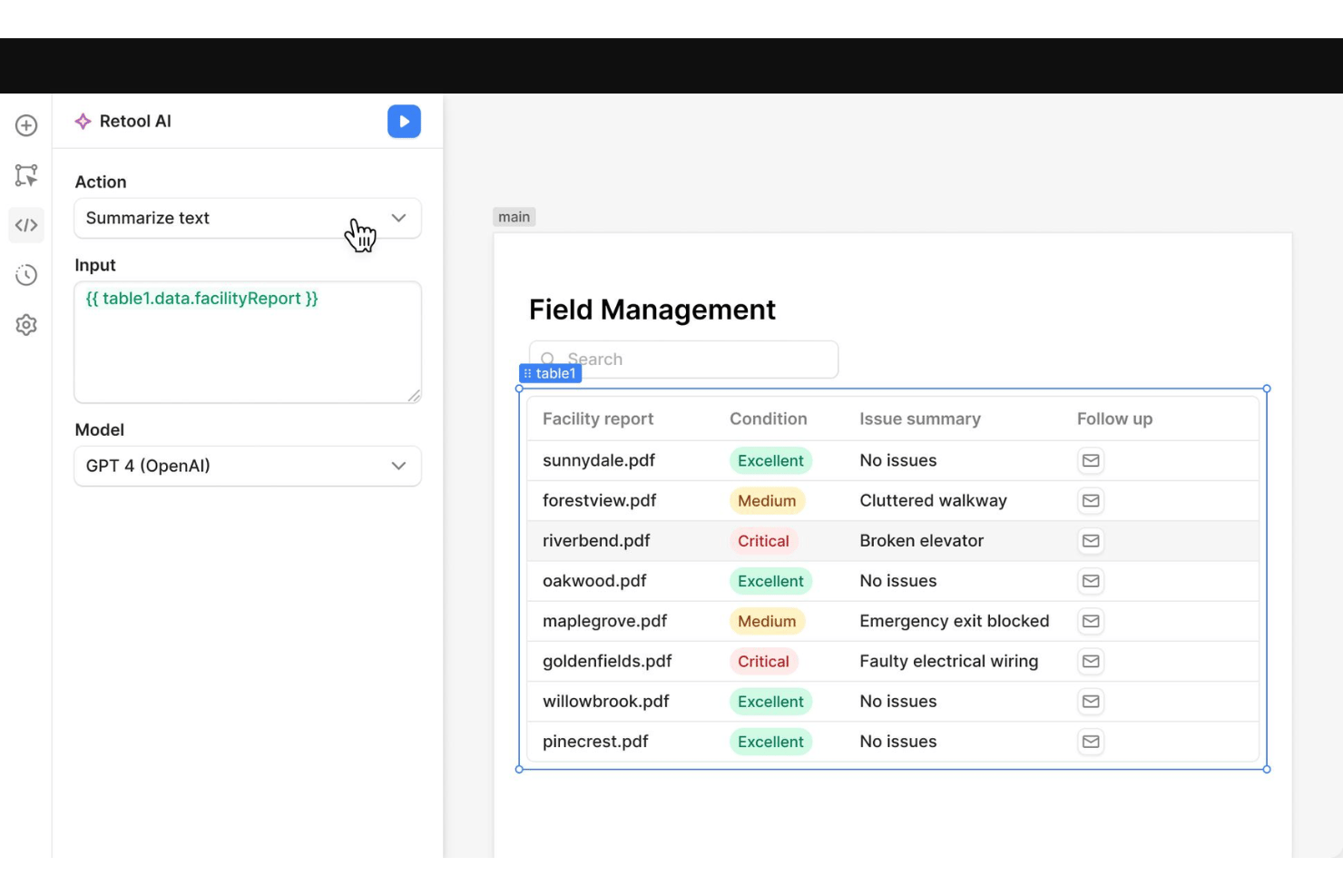 Retool screenshot - 10 Best AI App Builders in 2026