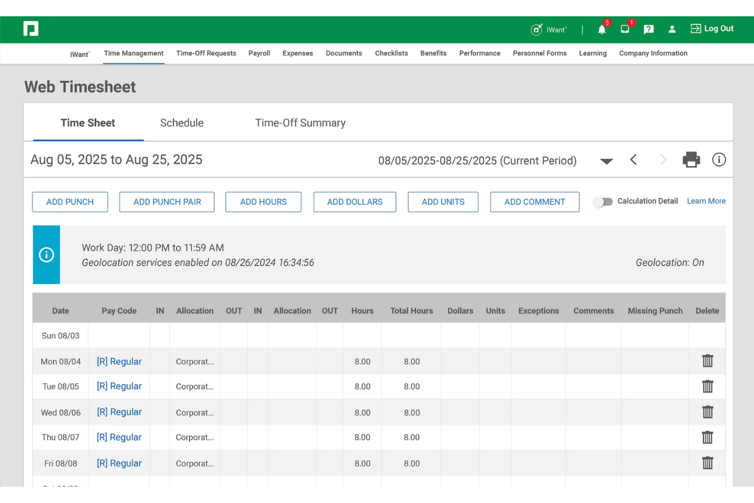 Paycom screenshot - 10 Best Time Tracking Software in 2026