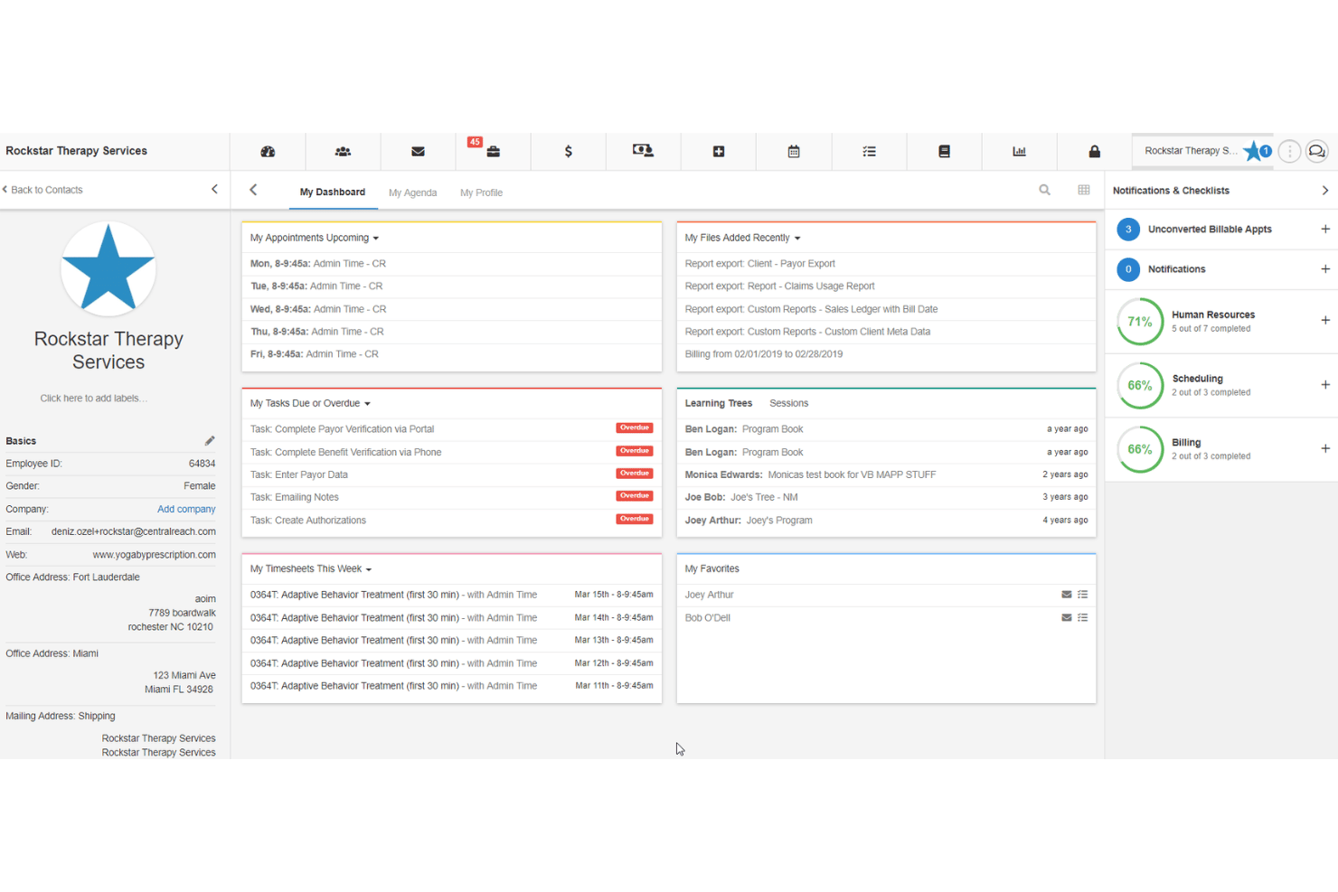 CentralReach screenshot - 10 Best ABA Billing Software in 2026