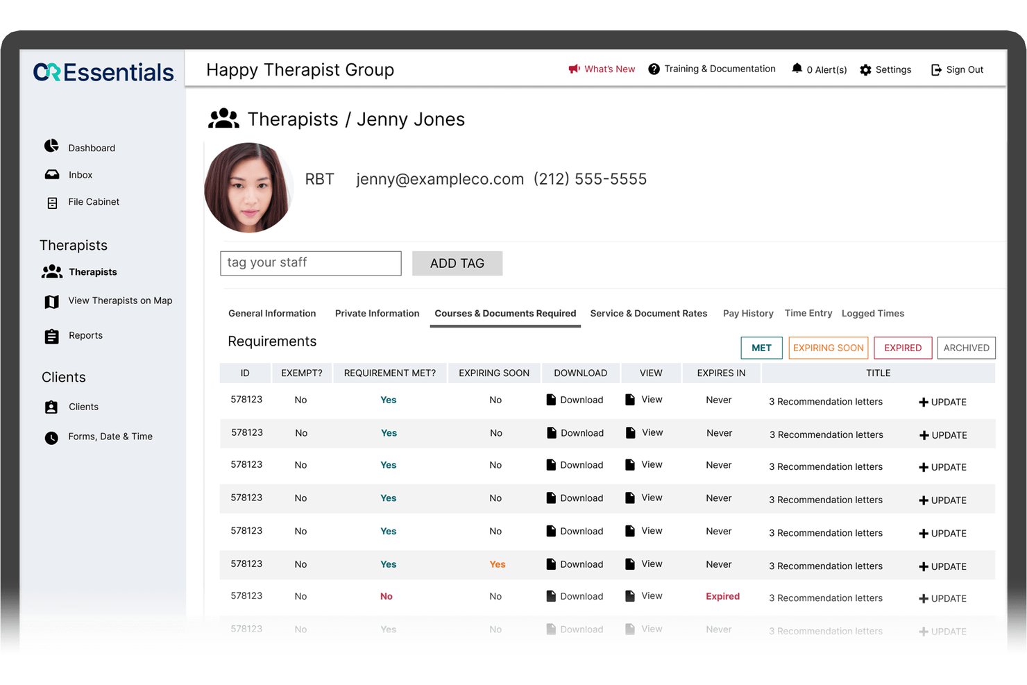 CR Essentials screenshot - 10 Best ABA Billing Software in 2026