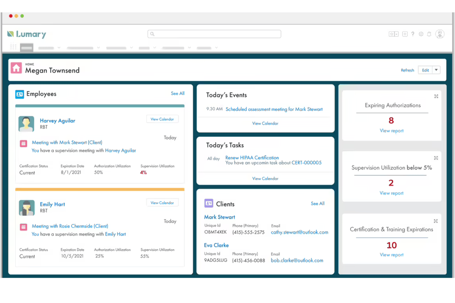 Lumary ABA screenshot - 10 Best ABA Billing Software in 2026