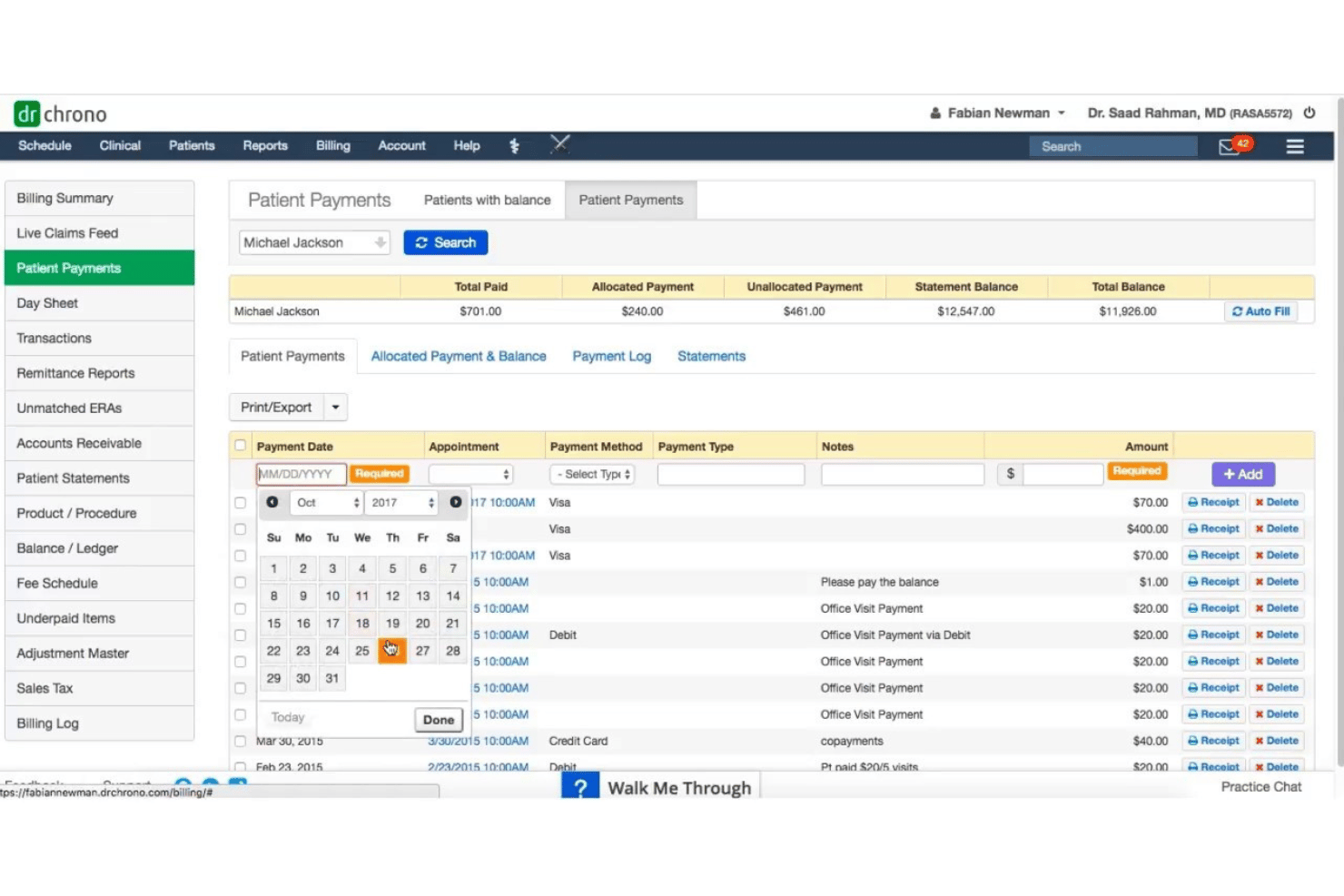 DrChrono screenshot - 10 Best EHR Billing Software in 2026