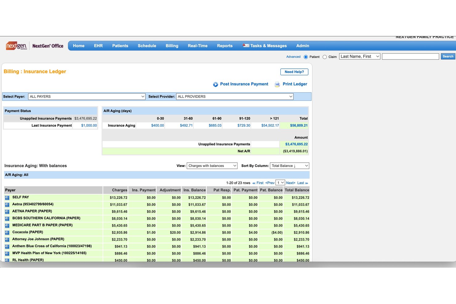 NextGen Office screenshot - 10 Best EHR Billing Software in 2026