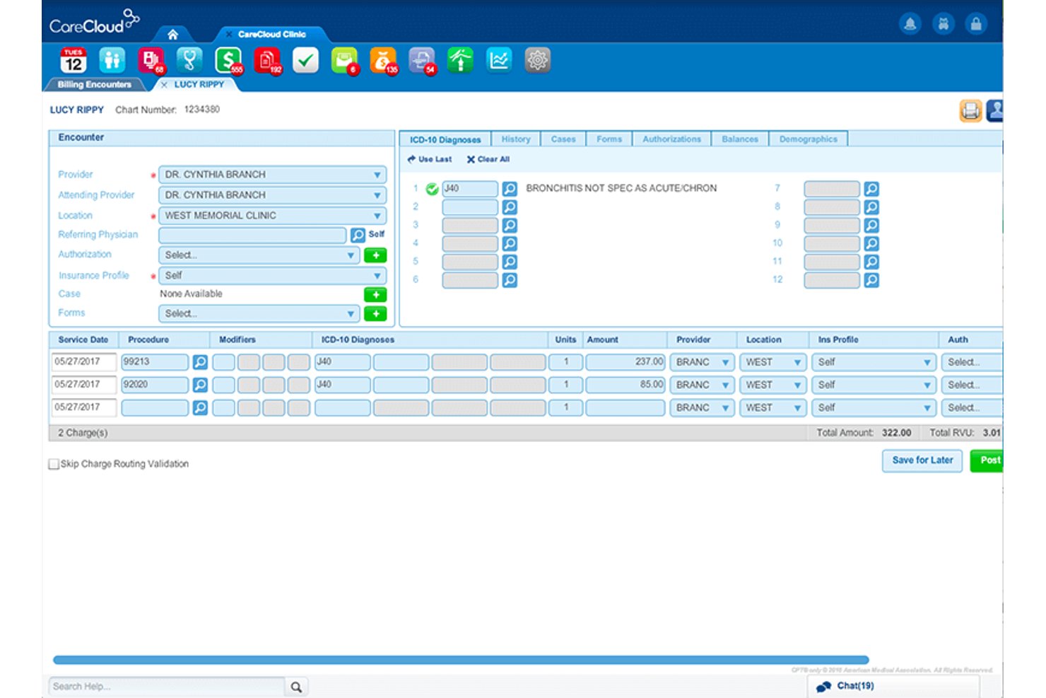 CareCloud screenshot - 10 Best EHR Billing Software in 2026
