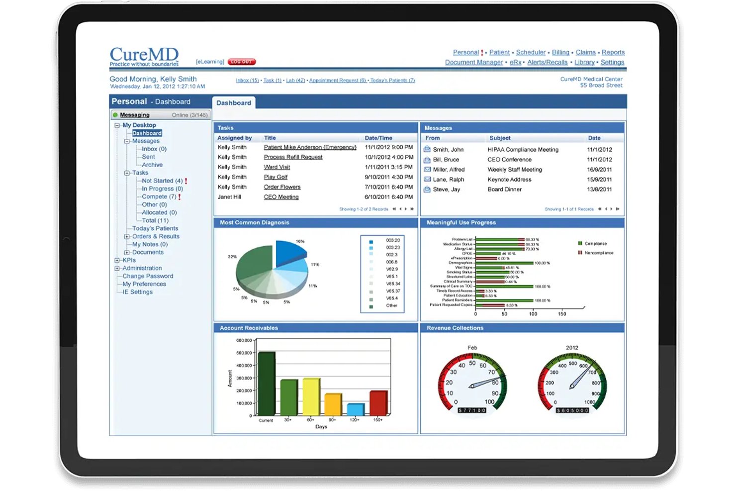 CureMD screenshot - 10 Best EHR Billing Software in 2026