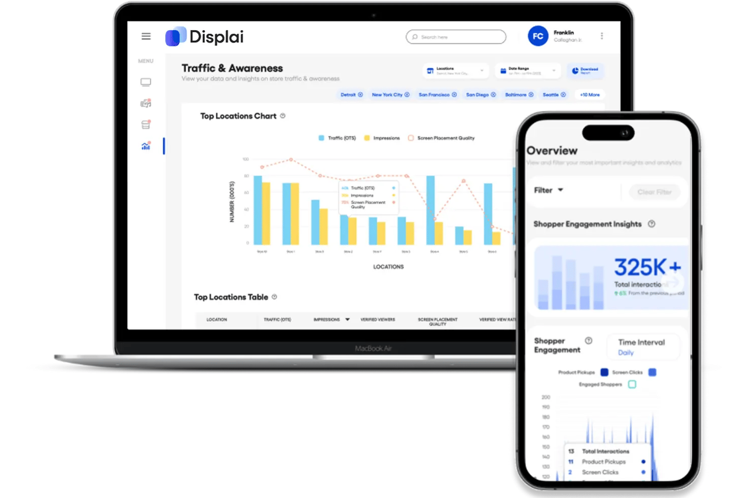 Displai screenshot - 10 Best Restaurant Digital Signage Software in 2026