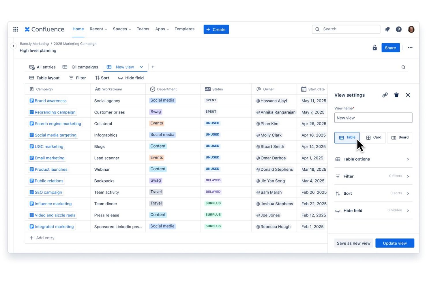 Confluence screenshot - Die 10 besten Enterprise-Wissensmanagement-Softwarelösungen 2026