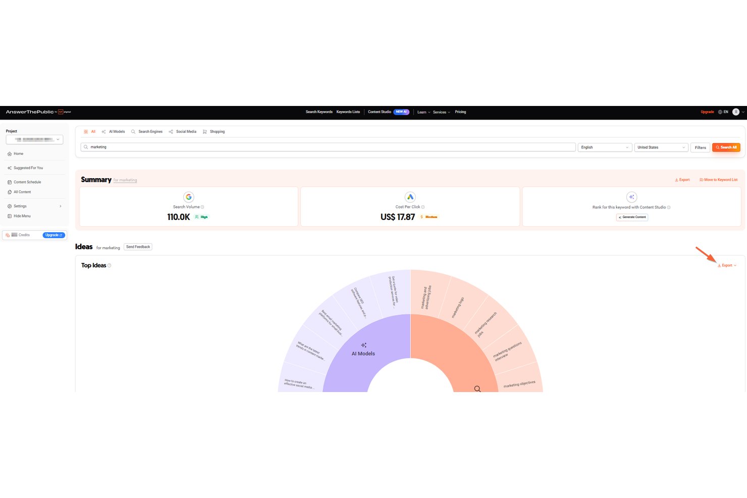 AnswerThePublic screenshot - 10 Best Content Discovery Tools in 2026