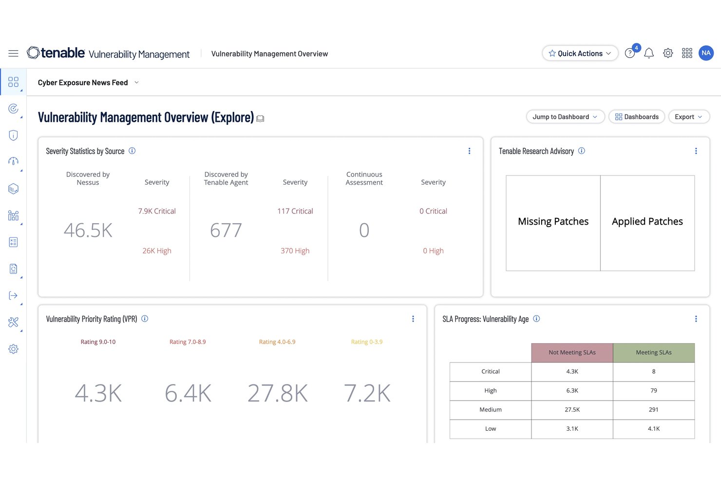 Tenable Vulnerability Management screenshot - 10 Best Risk-Based Vulnerability Management Software in 2026