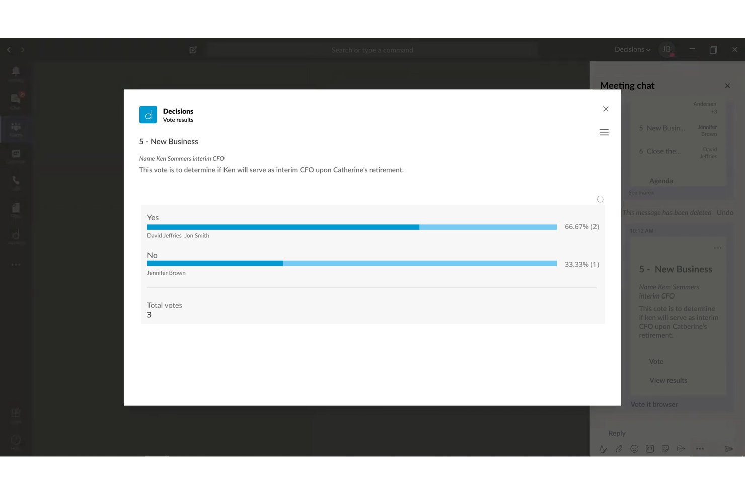 Decisions screenshot - 10 Best Enterprise Meeting Management Software in 2026