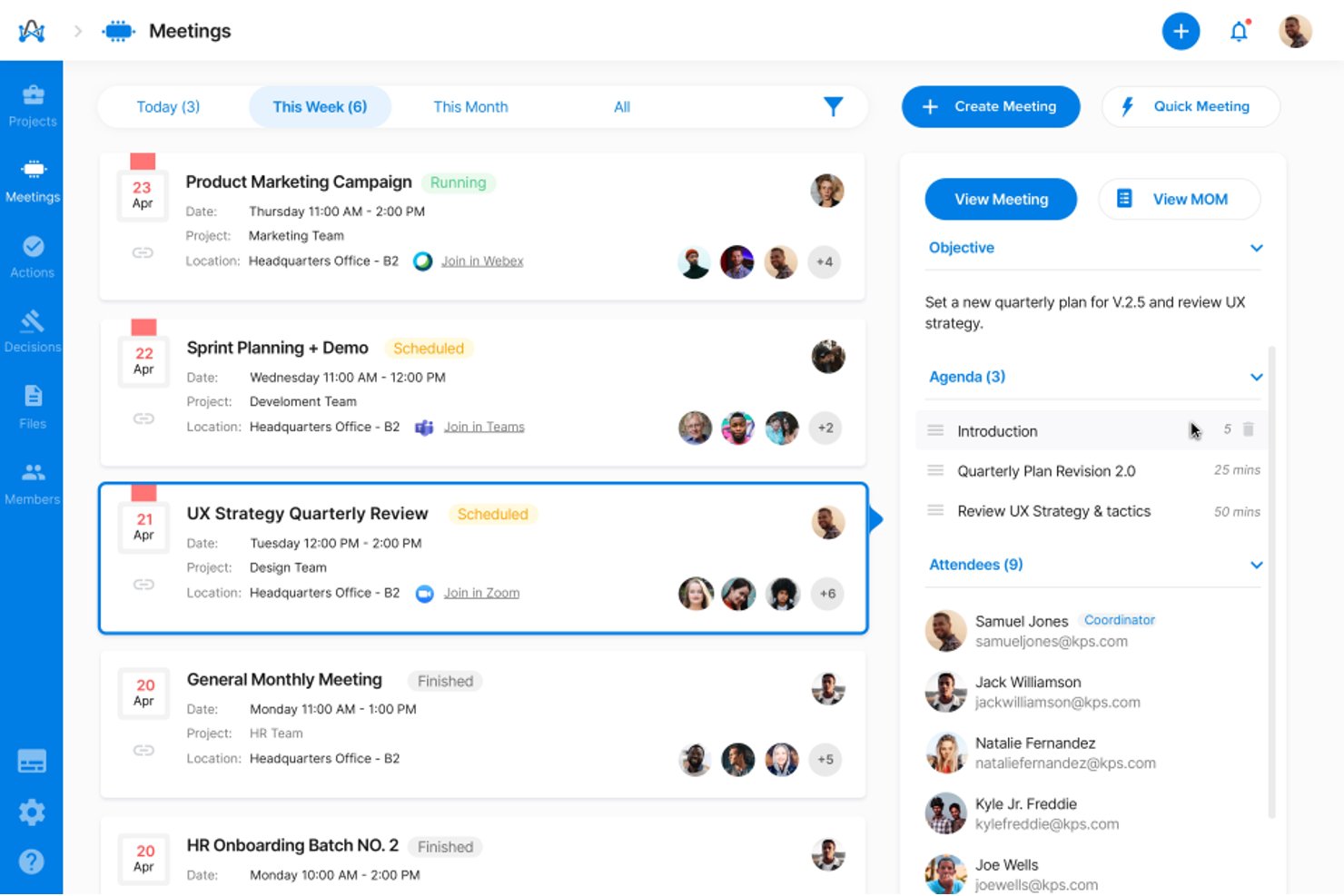 adam.ai screenshot - 10 Best Enterprise Meeting Management Software in 2026