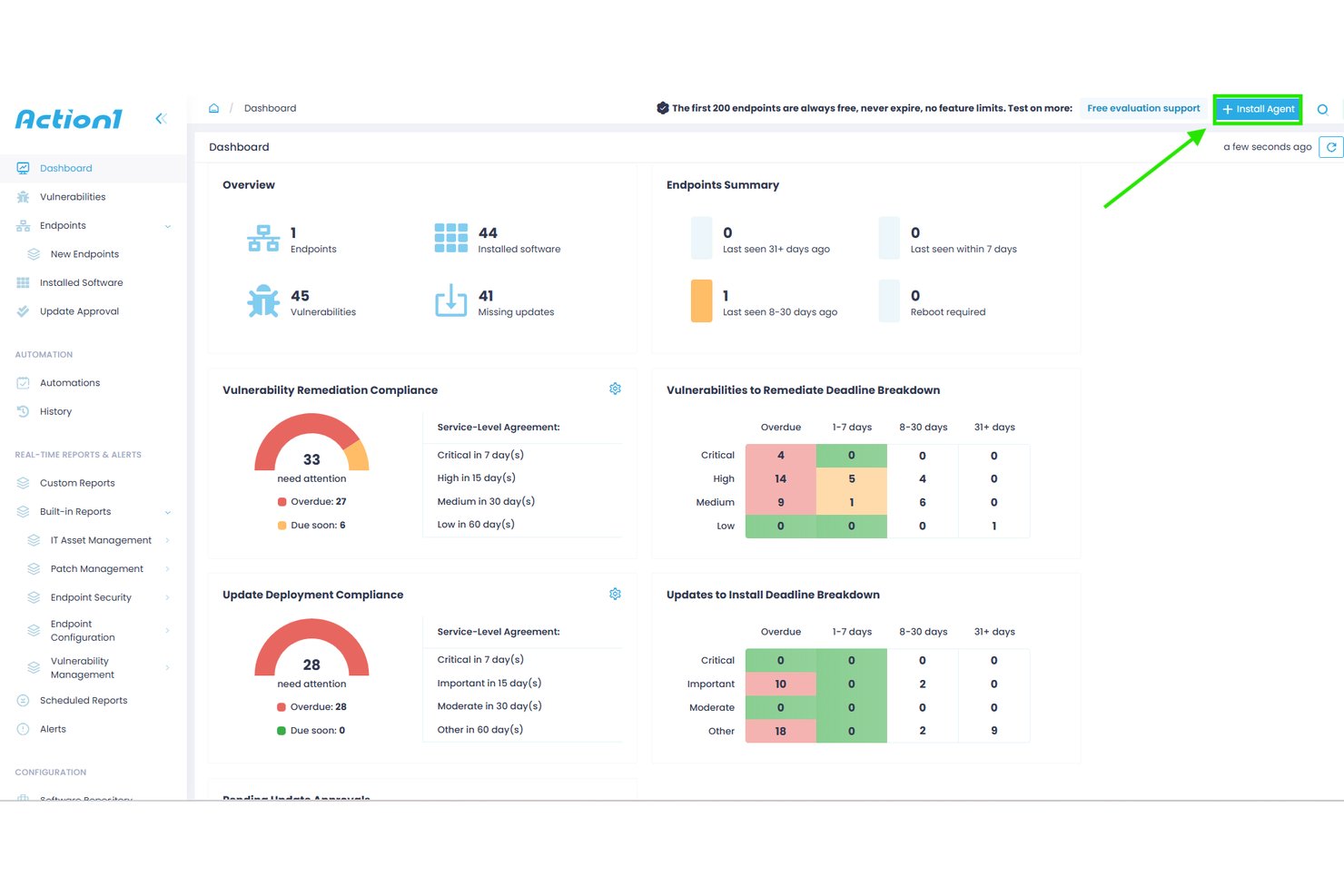 Action1 screenshot - 10 Best Linux Patch Management Software in 2026