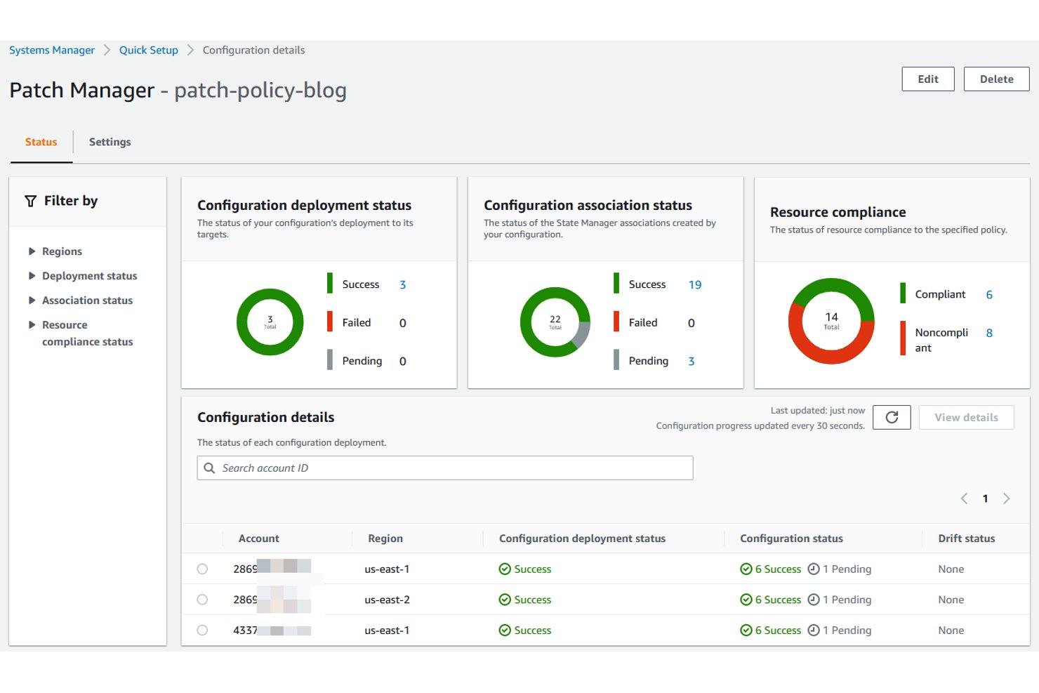 AWS Systems Manager Patch Manager screenshot - 10 beste Linux-patchbeheersoftware in 2026