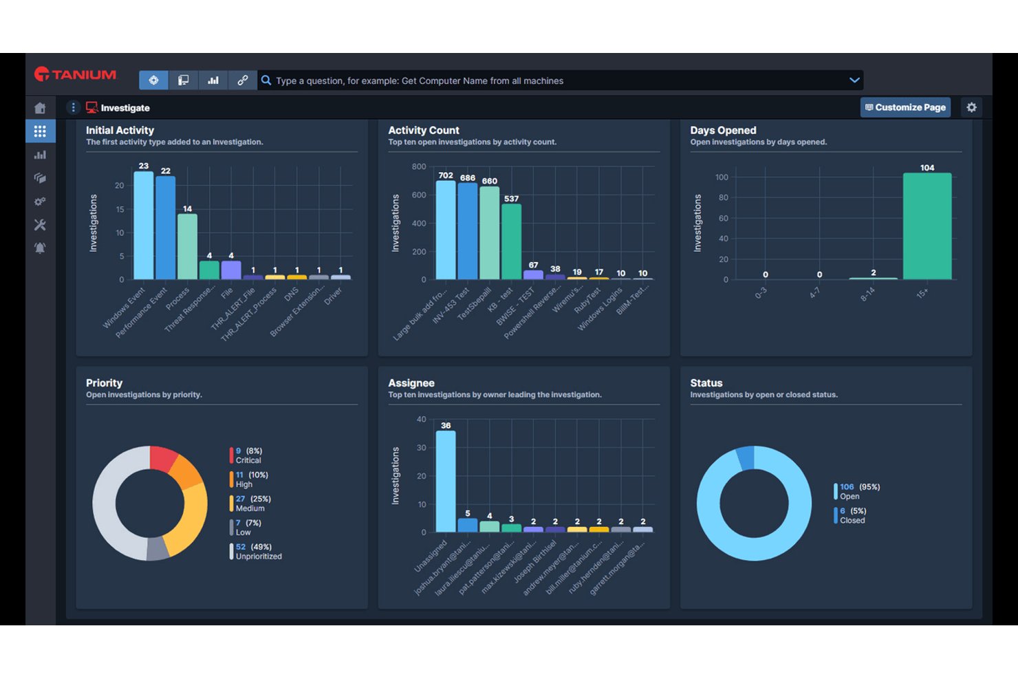 Tanium screenshot - 10 Best Enterprise United IT Management Platforms in 2026