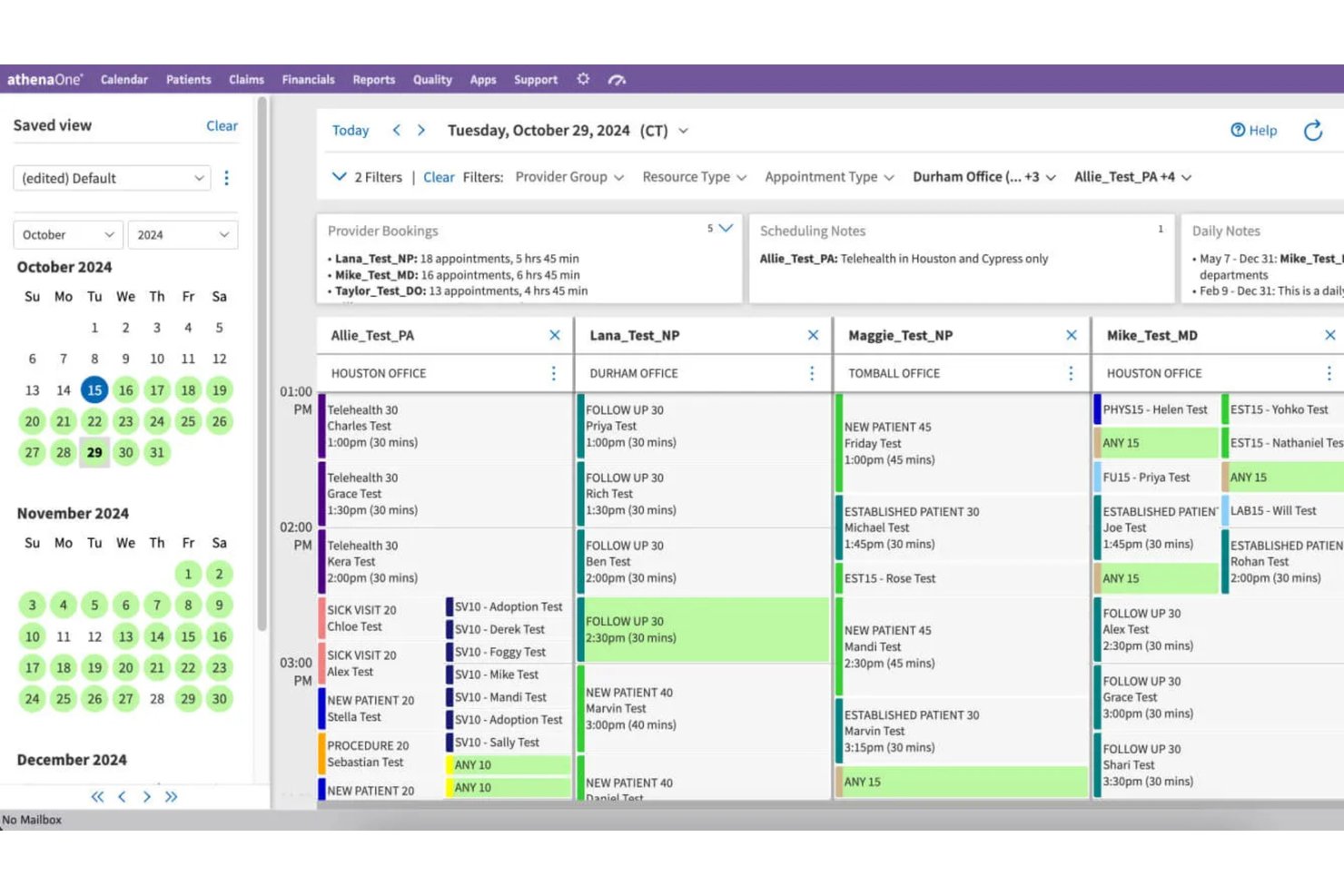 athenahealth screenshot - 10 Mejores Software de Programación EMR en 2026