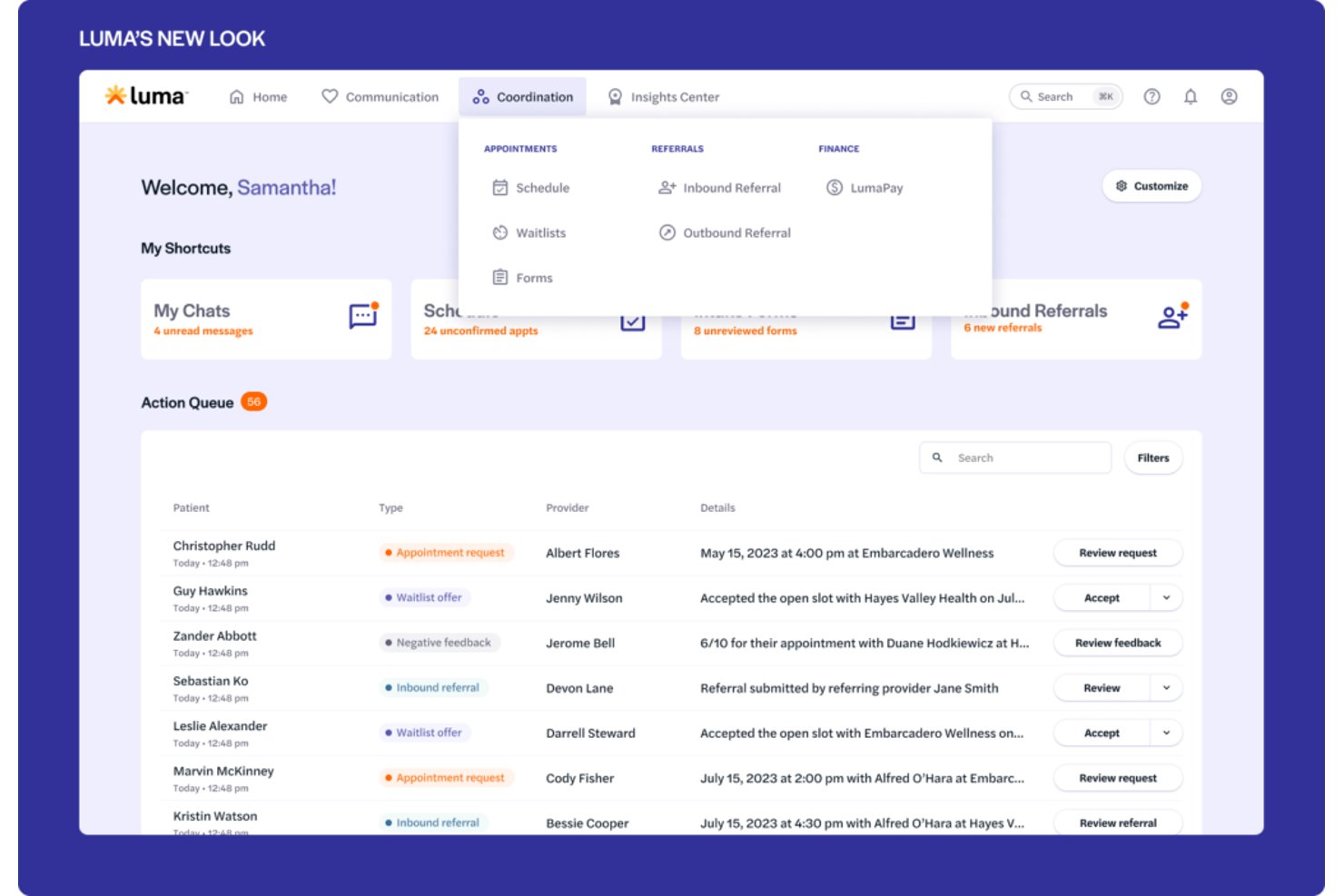 Luma Health screenshot - 10 Mejores Software de Programación EMR en 2026