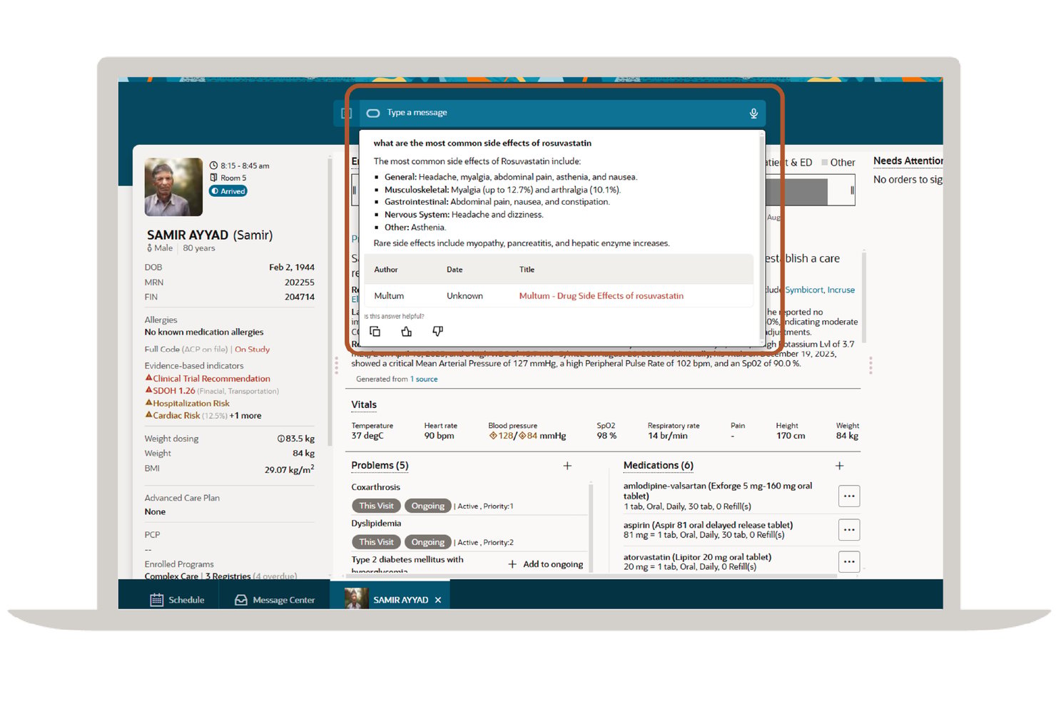 Oracle Health screenshot - 10 migliori software di portale paziente EMR nel 2026
