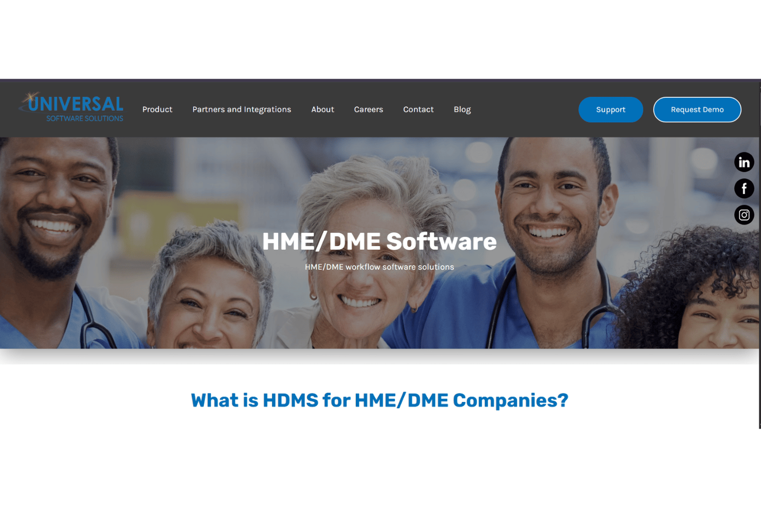 HDMS (Universal Software Solutions) screenshot - 10 Best DME Billing Software in 2026