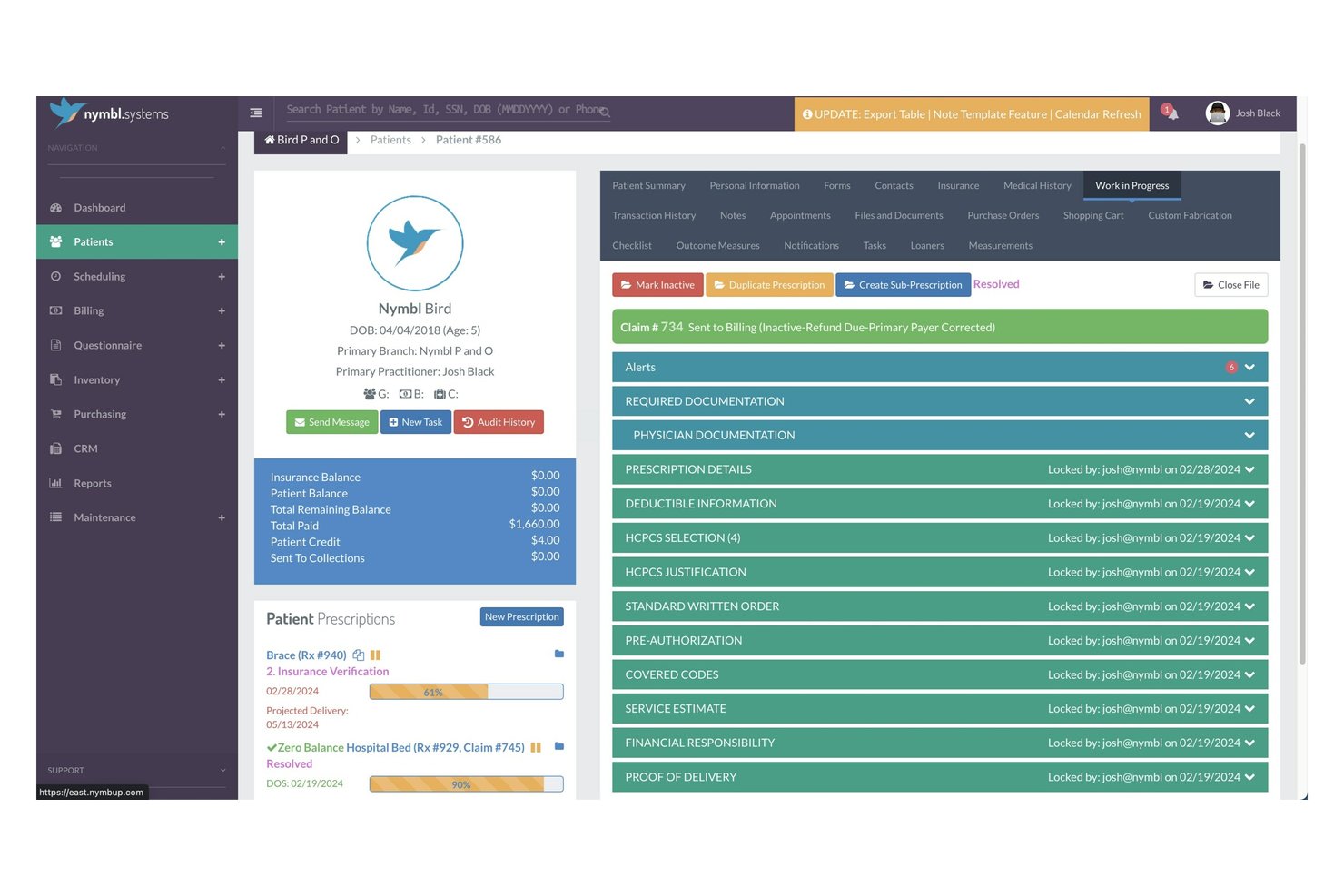 Nymbl Systems screenshot - 10 Best DME Billing Software in 2026