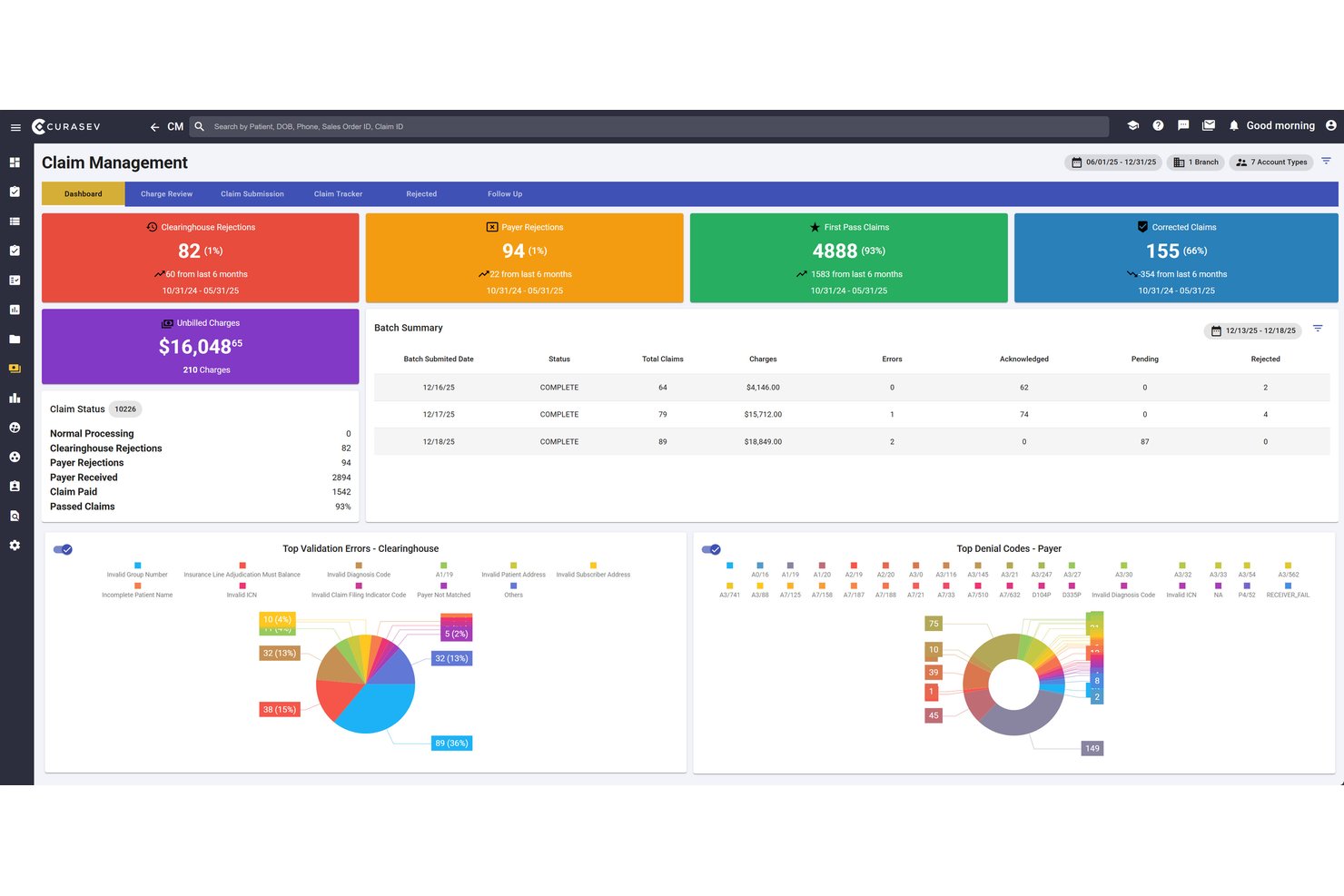 Curasev screenshot - 10 Best DME Billing Software in 2026