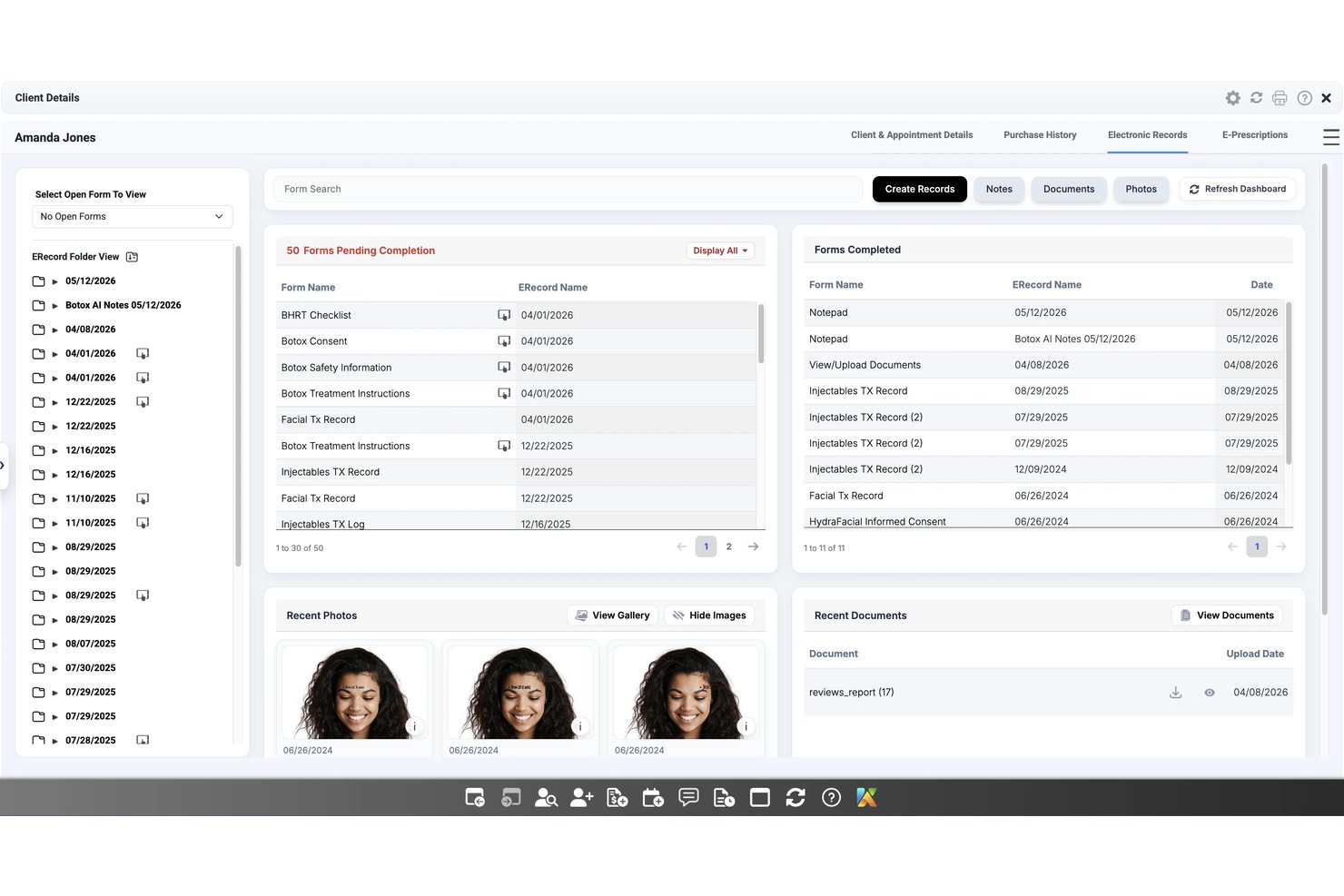 AestheticsPro screenshot - 10 migliori software EMR estetici nel 2026