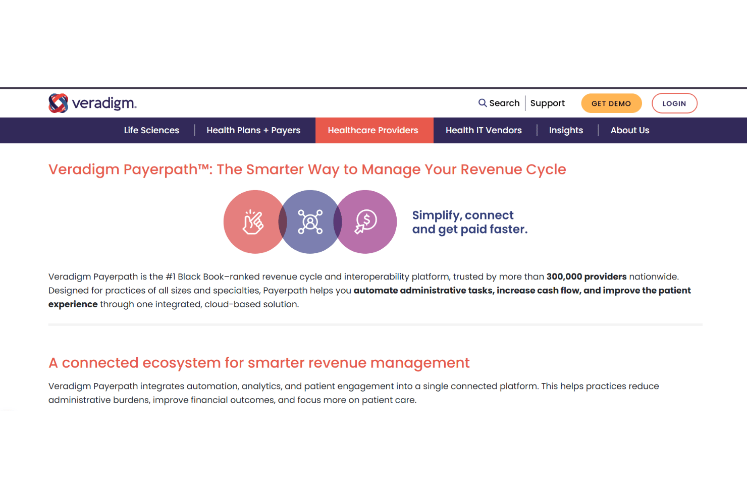 Veradigm Payerpath screenshot - 10 Best Clearinghouse Billing Software in 2026