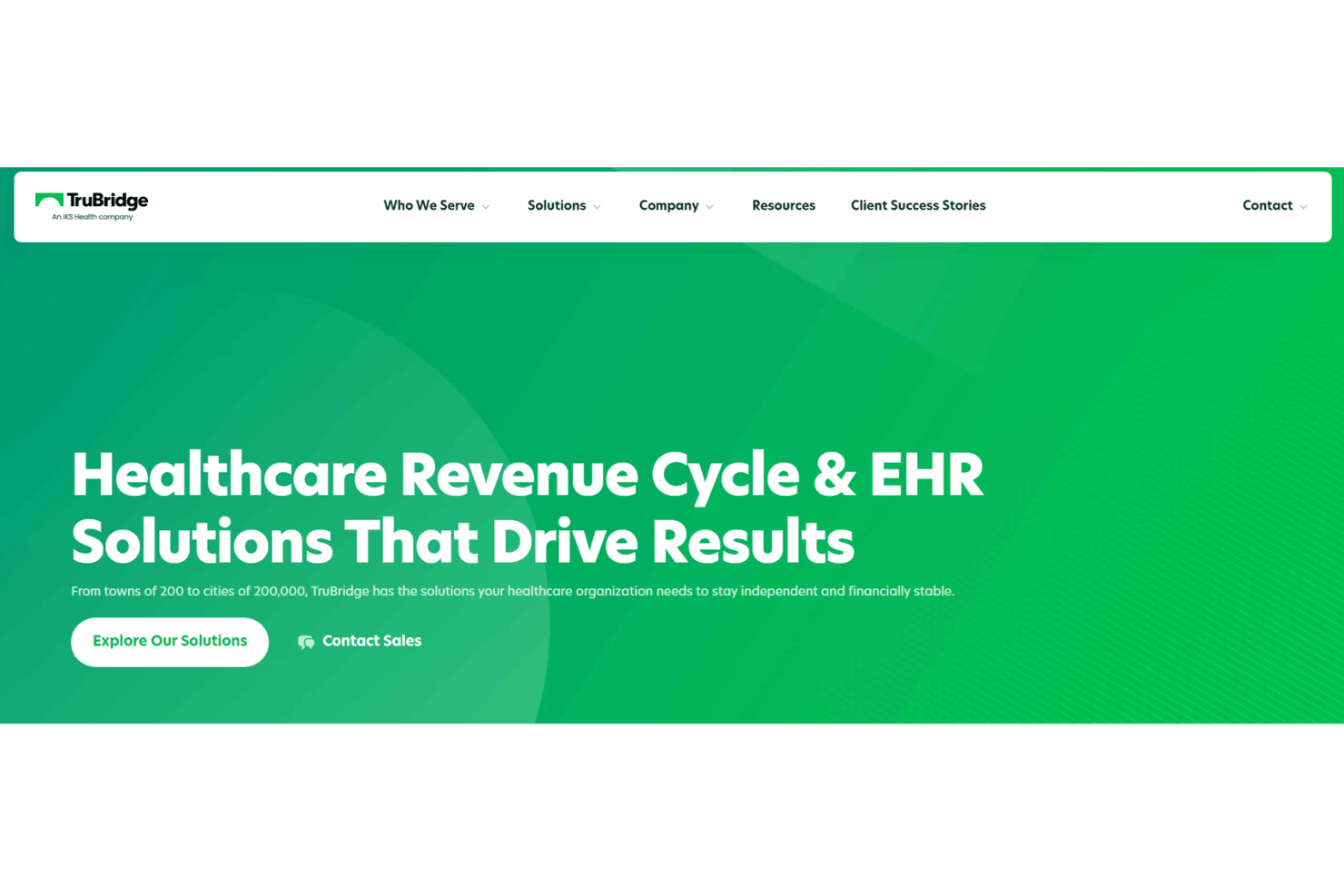 TruBridge screenshot - 10 Best Clearinghouse Billing Software in 2026