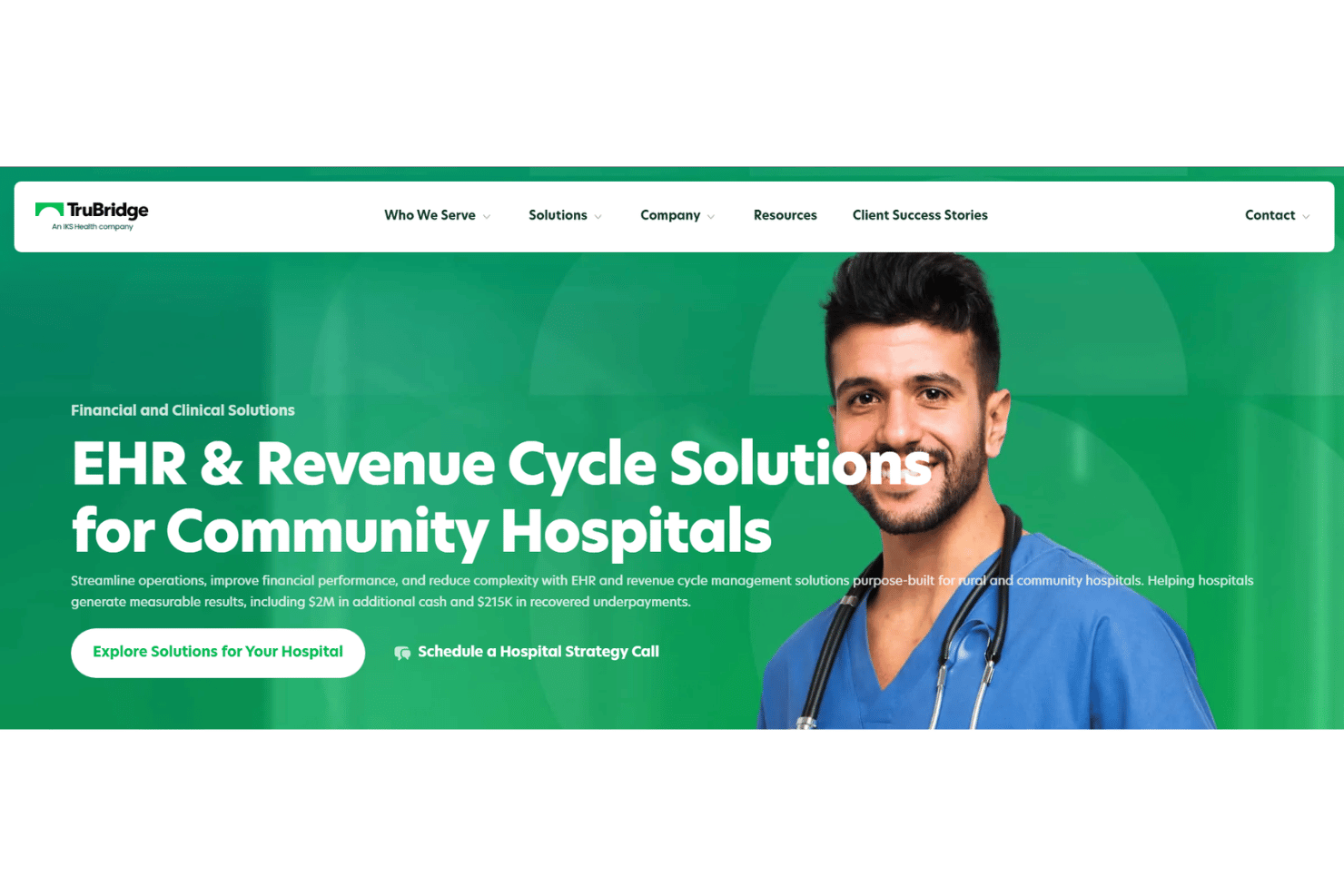 TruBridge screenshot - 10 Best Hospital Billing Software in 2026