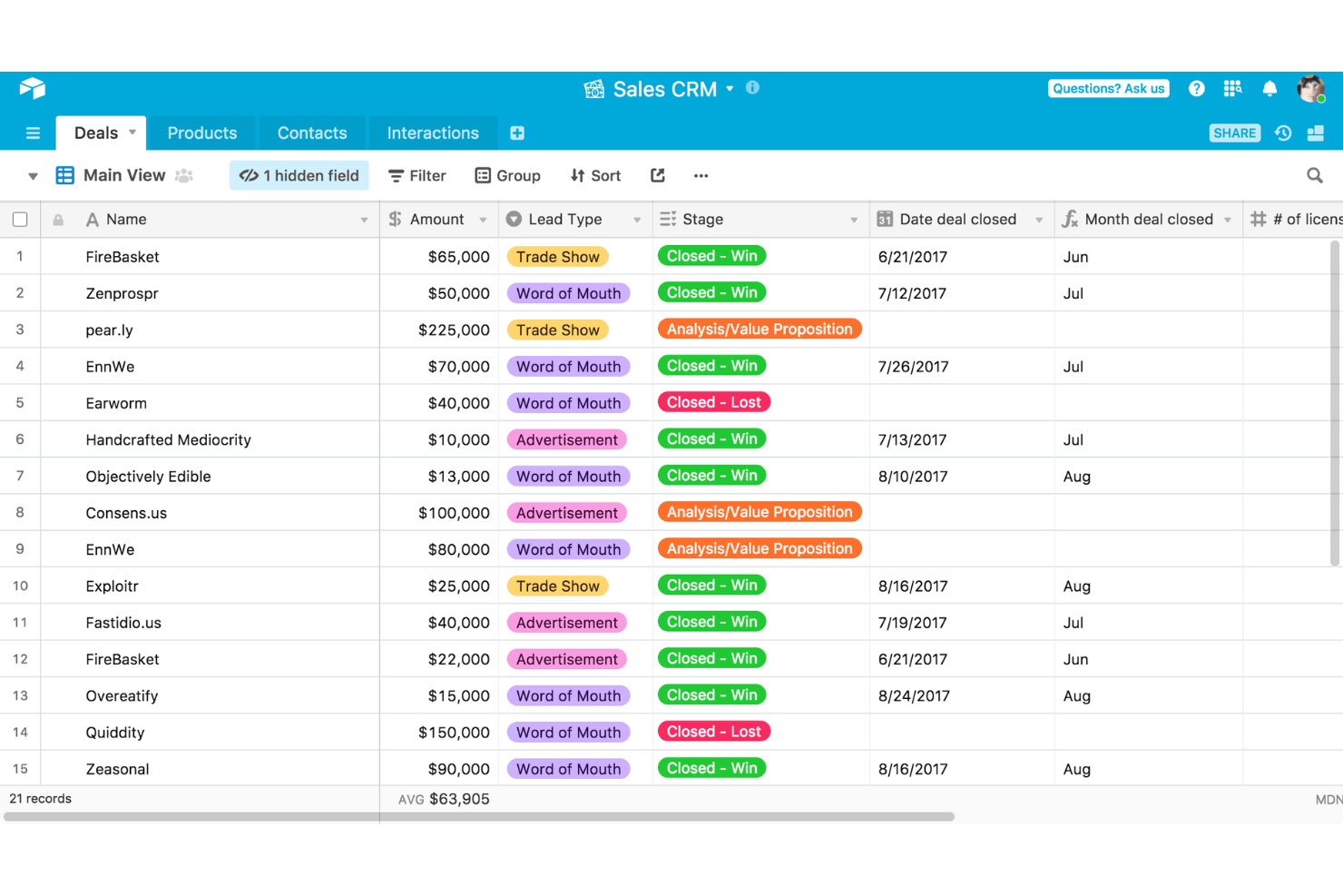 Airtable screenshot - 10 Best Task Management Software in 2026