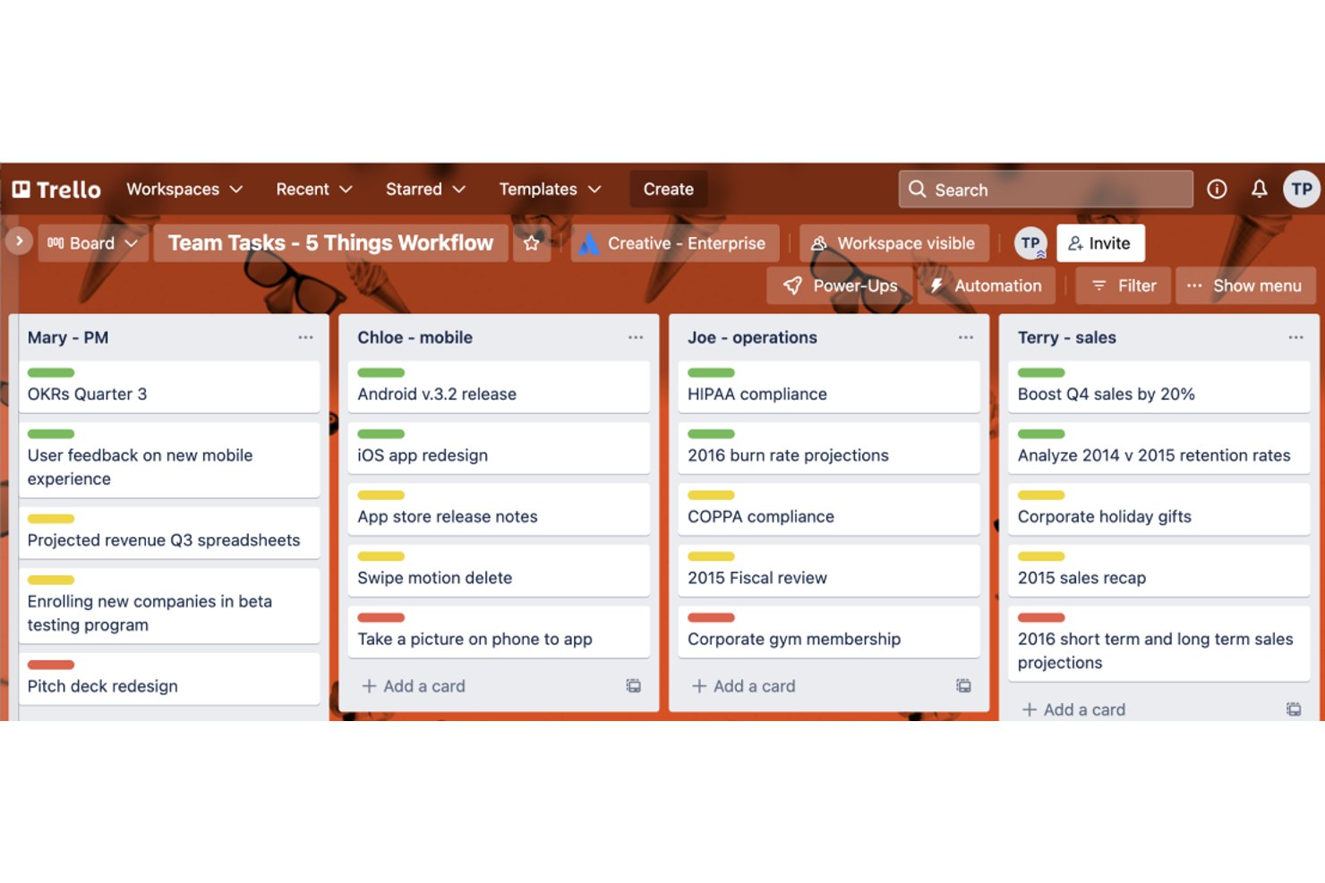 Trello screenshot - 10 Best Task Management Software in 2026