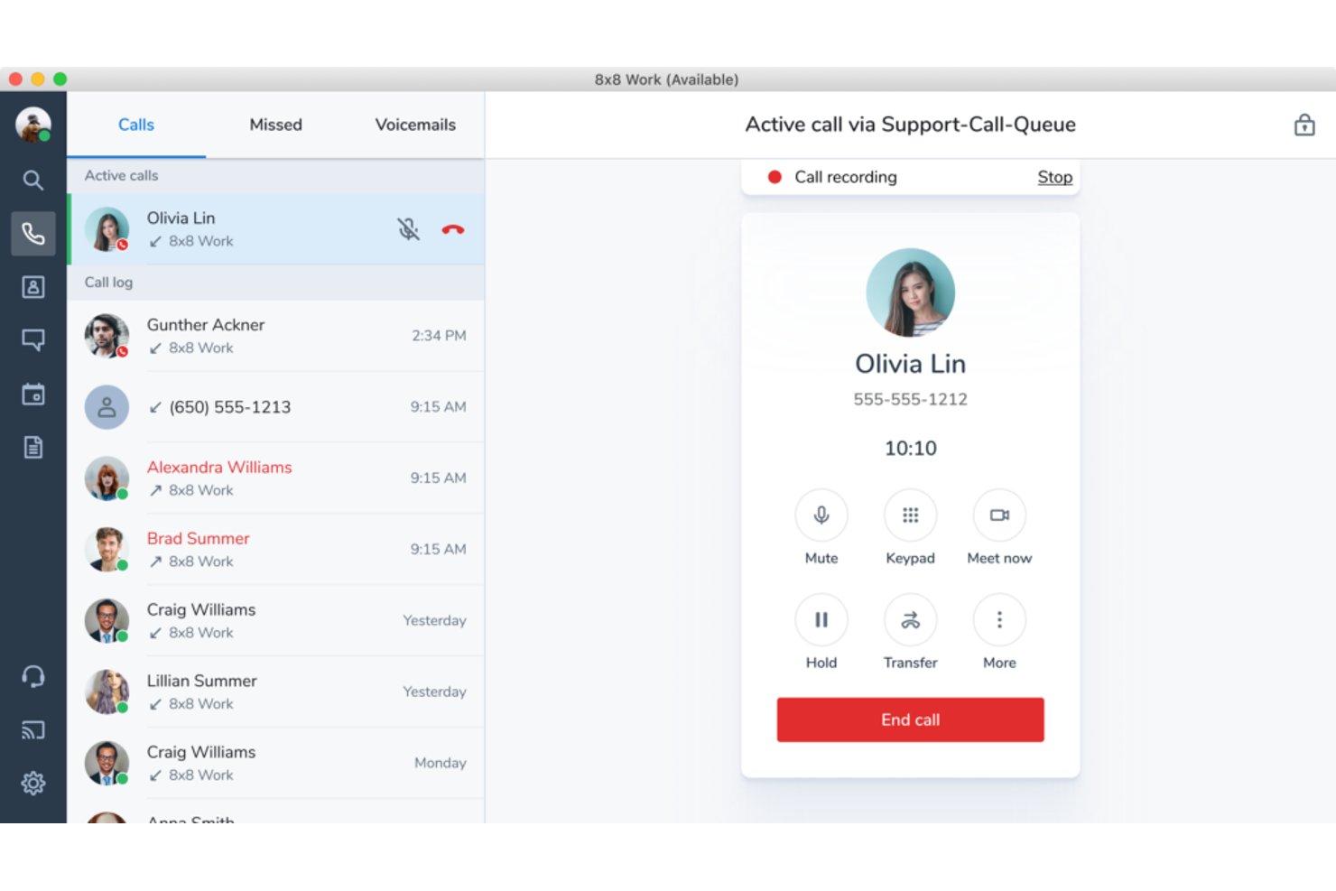 8x8 Contact Center screenshot - 10 Best VoIP for International Calls in 2026